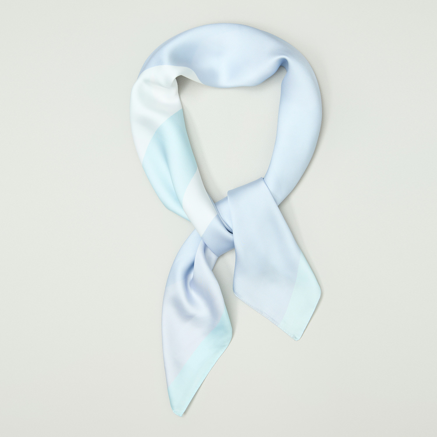 Платок шейный Divina, голубой I - фото № 7