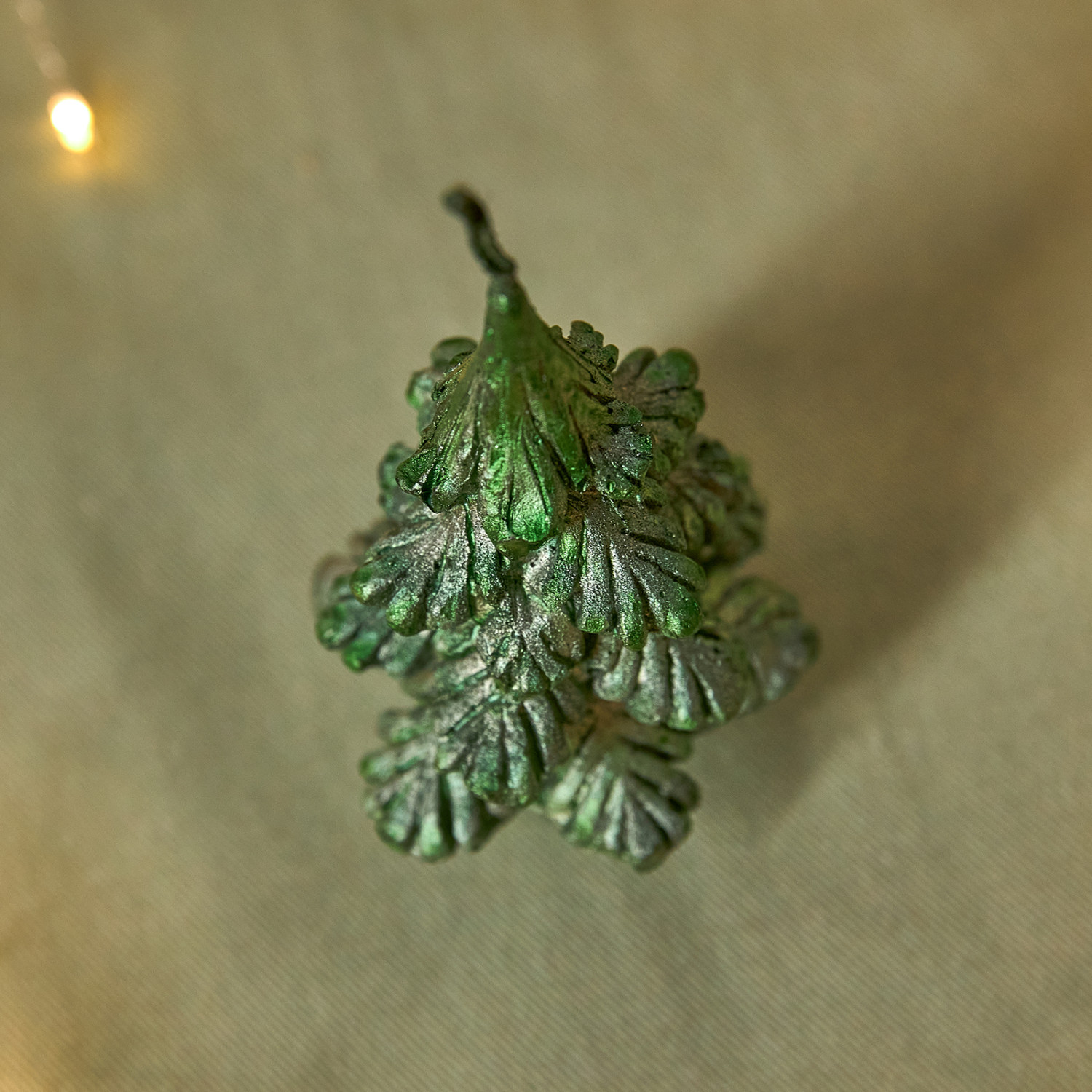 Свеча Winter tree, зеленая - фото № 2