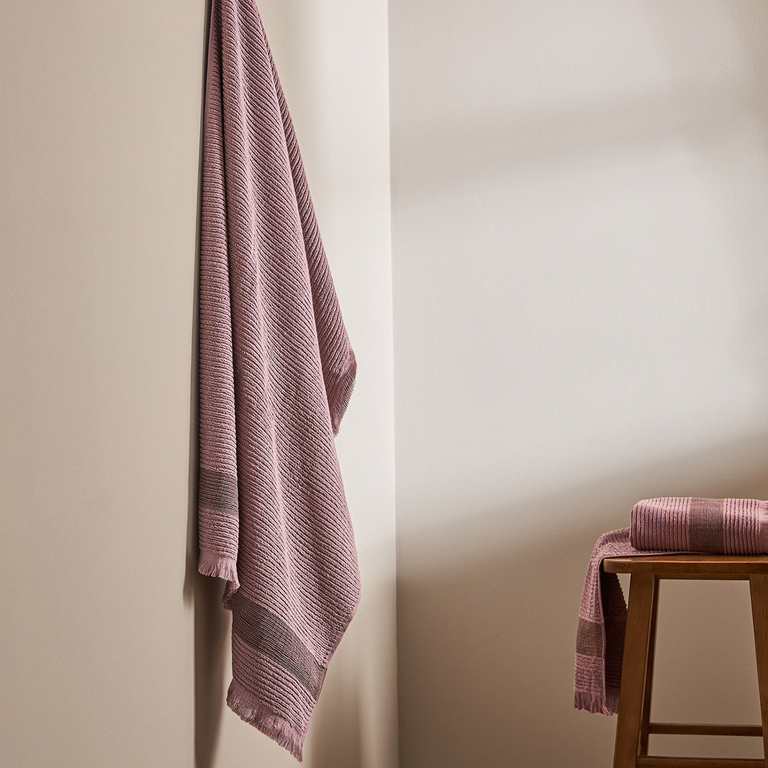 Полотенце махровое Монталто/Montalto, розовое - фото № 5