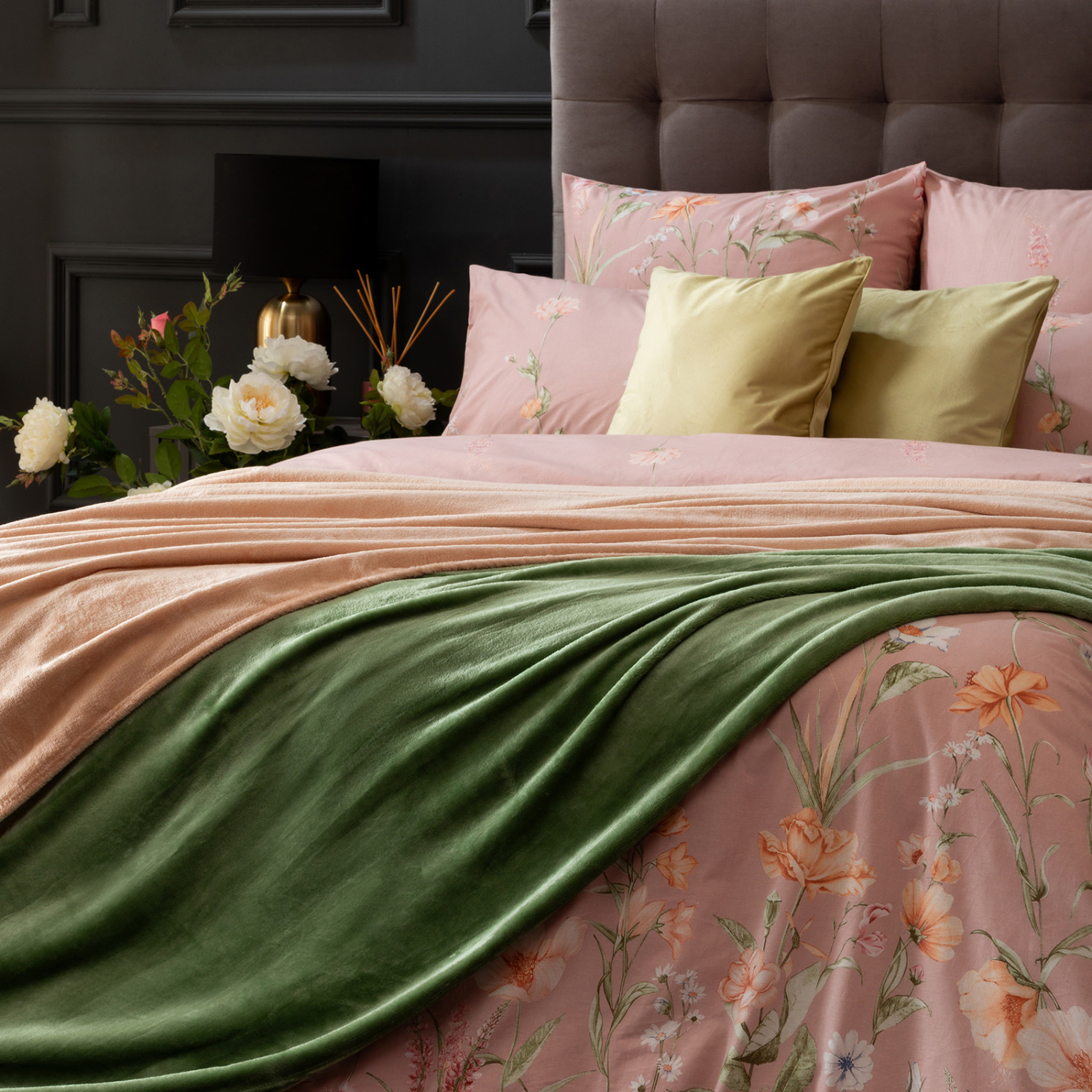 Постельное белье Melinda, розовое - фото № 9