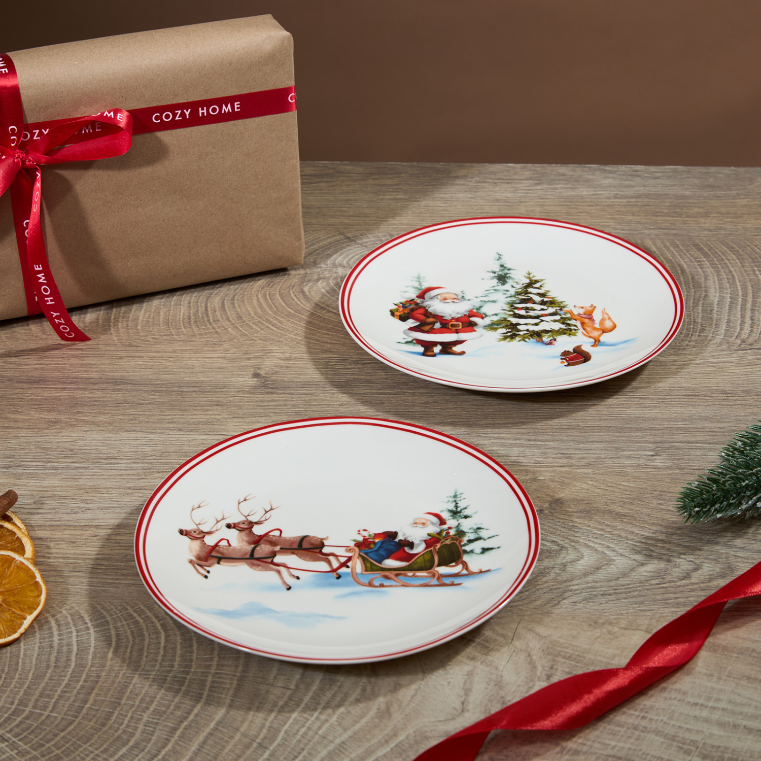 Набор тарелок Рождество/Noel I - фото № 2