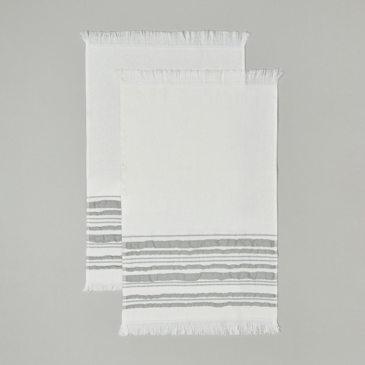 Комплект махровых полотенец Ilaria, серый - фото № 3