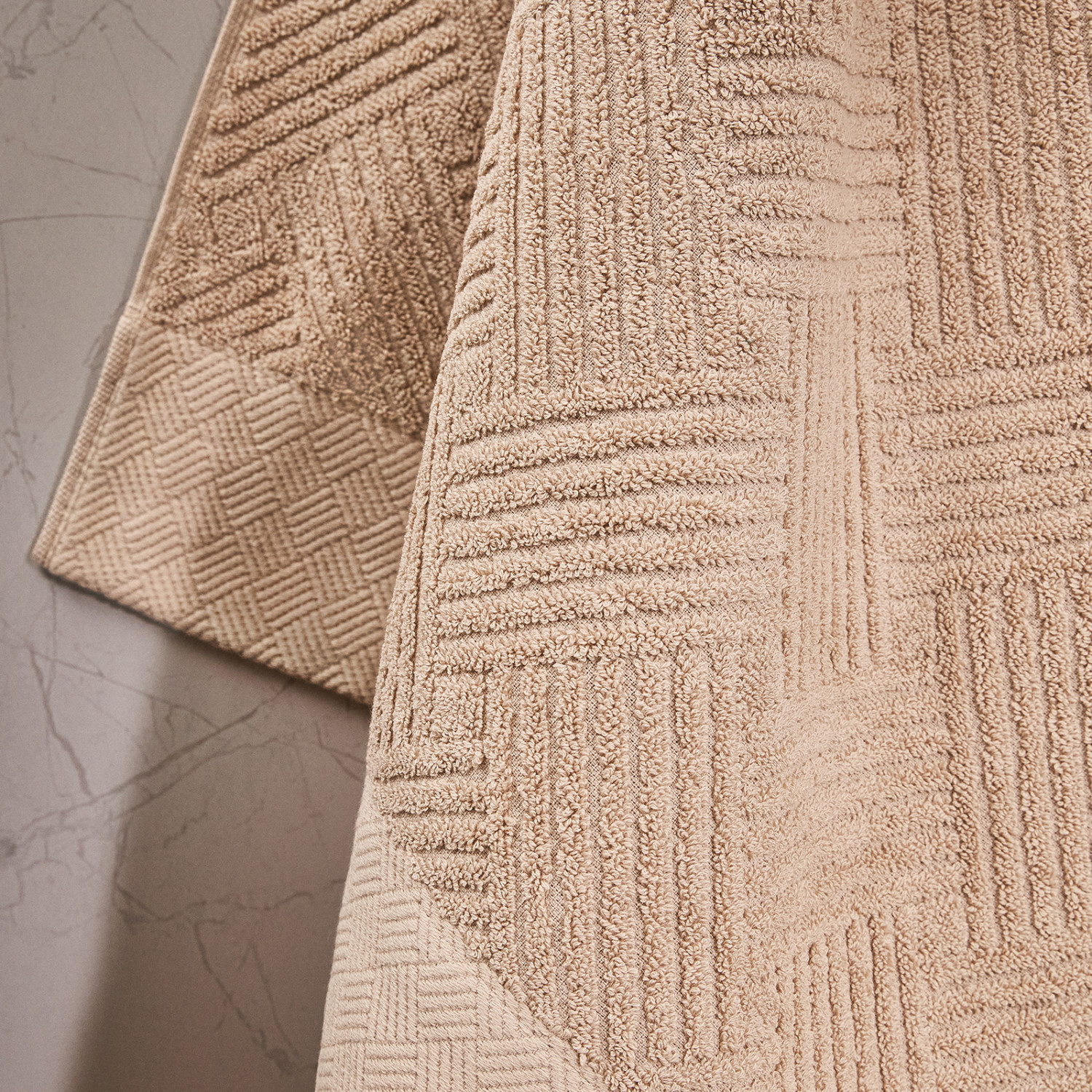 Полотенце махровое Zigzag, песок - фото № 3