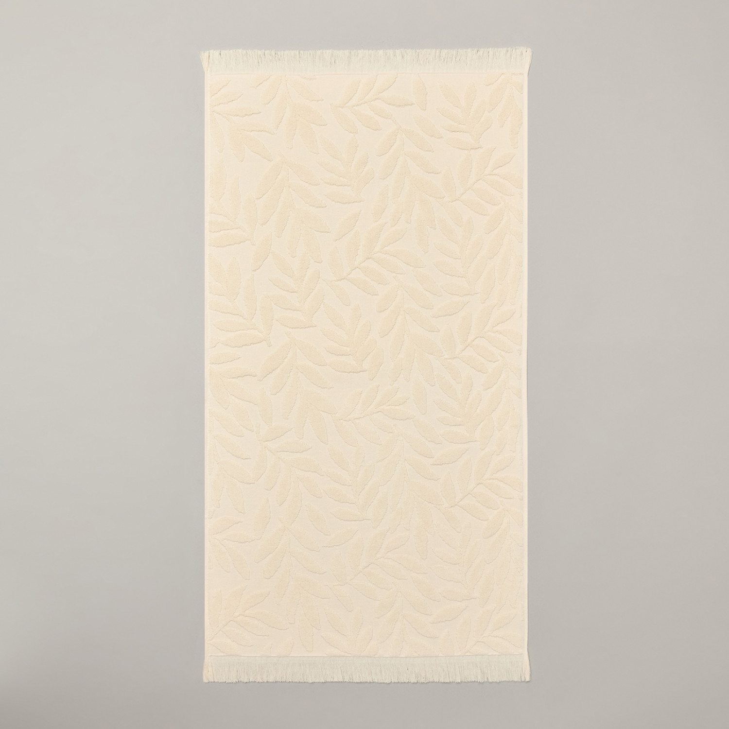 Полотенце махровое Цветение/Fioritura, молоко - фото № 2