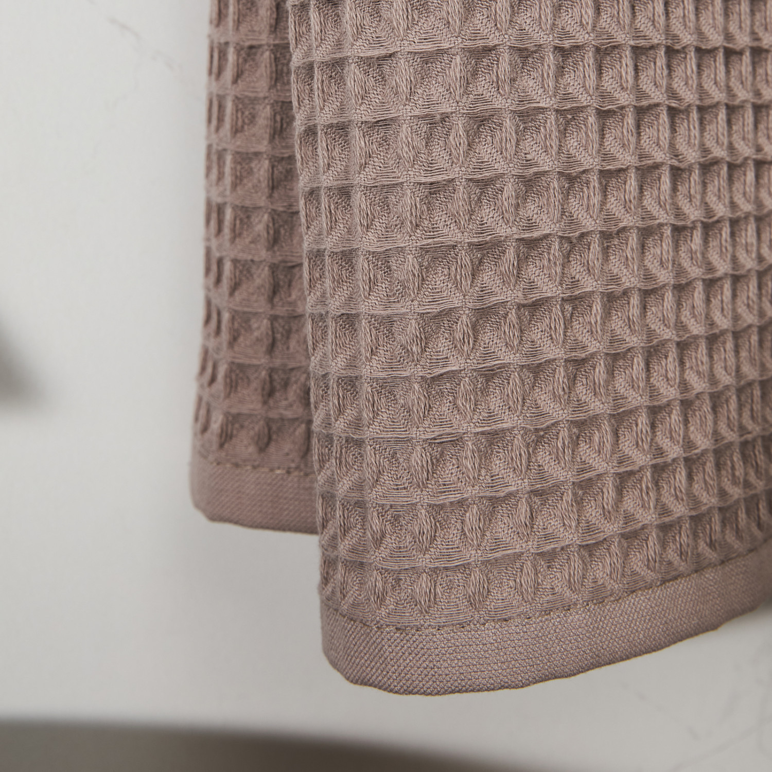 Полотенце вафельное Lorgo, коричневое - фото № 2