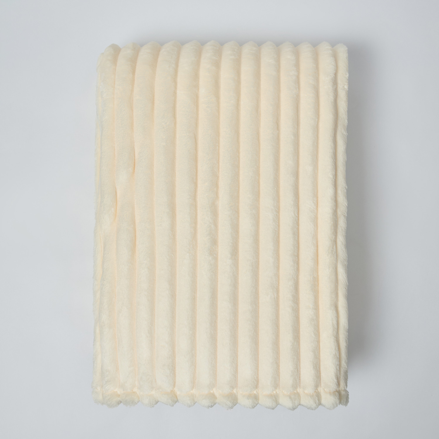 Плед Soft strip, светлое молоко - фото № 2