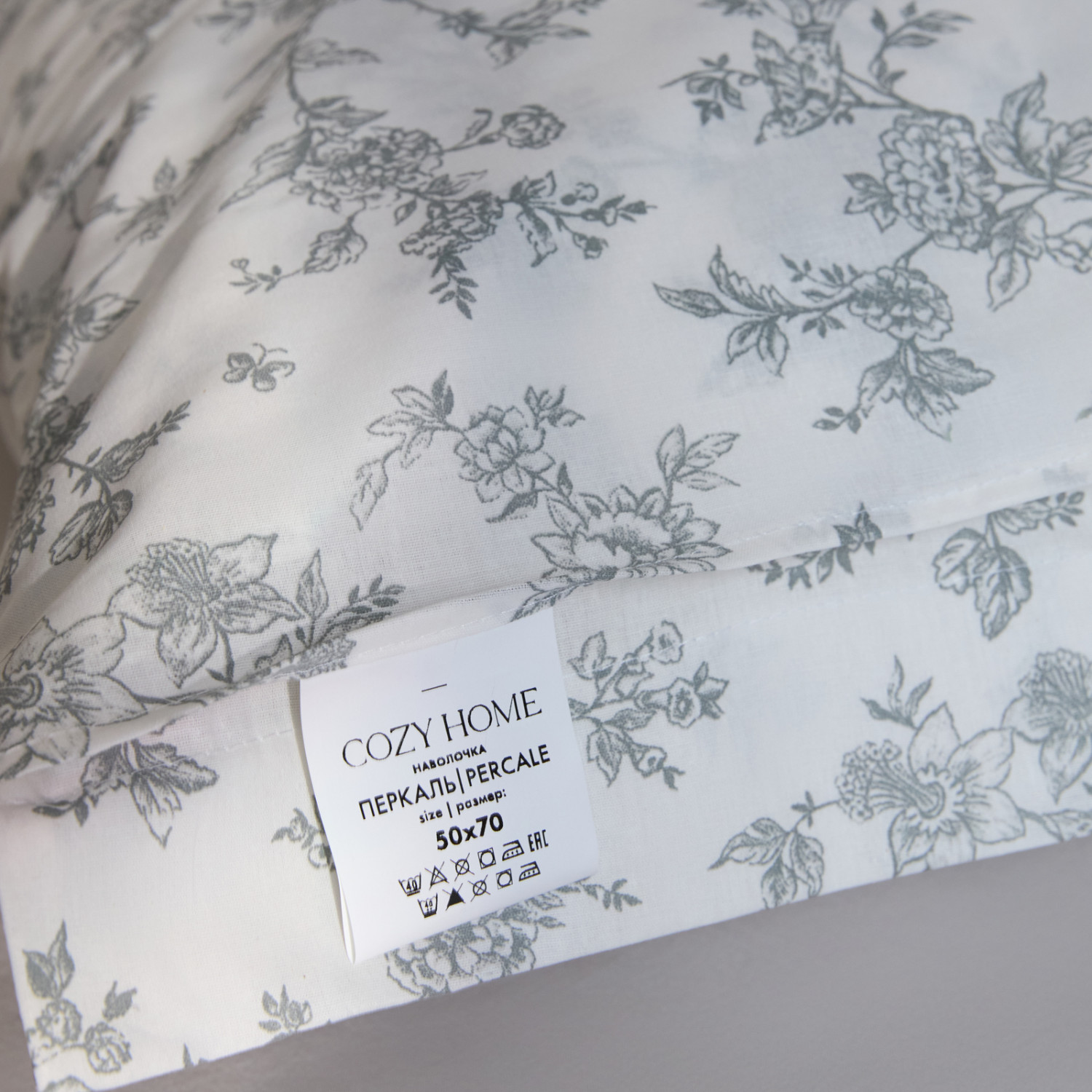 Комплект наволочек Цветочный/Floreale с ушками - фото № 6