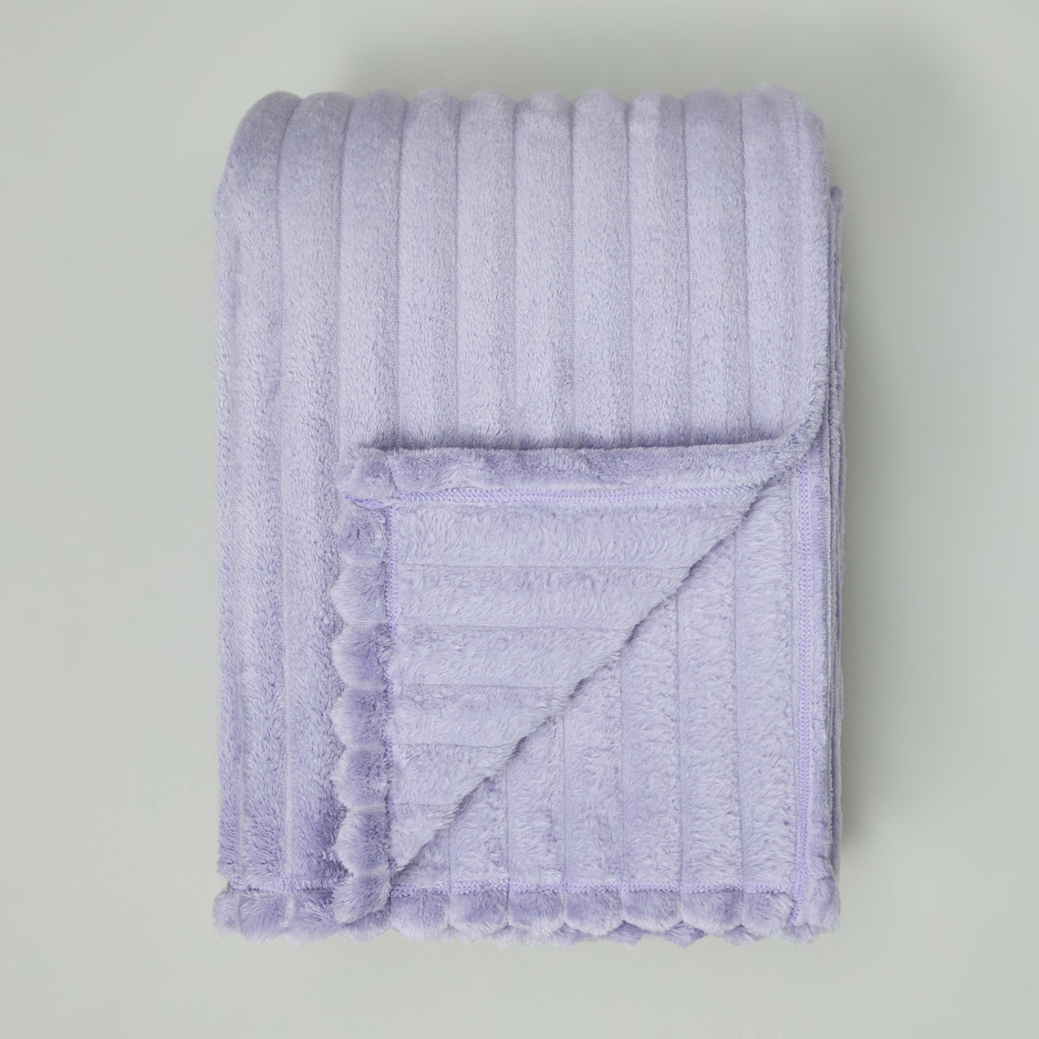 Плед Soft strip, сирень - фото № 2