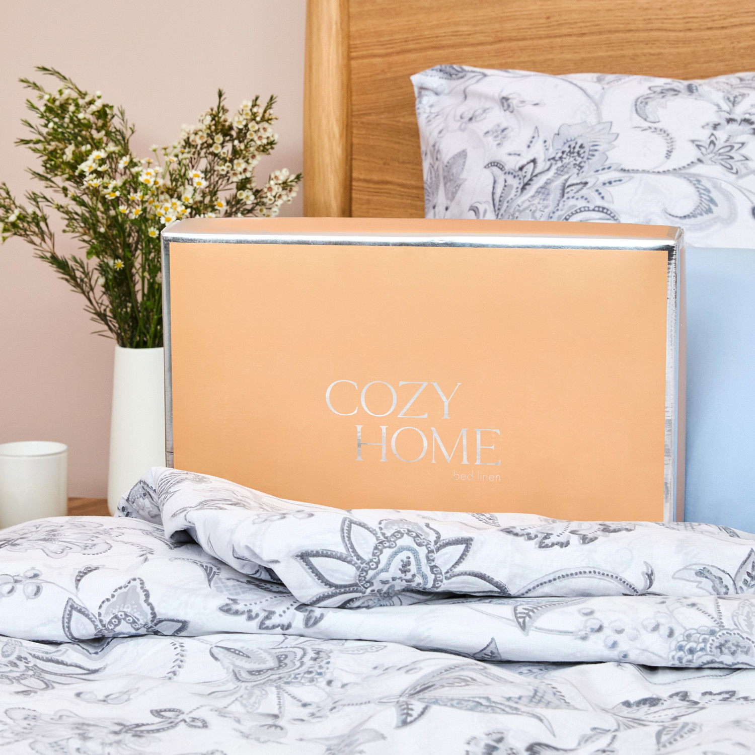 Постельное белье Azzurro, голубое - фото № 12