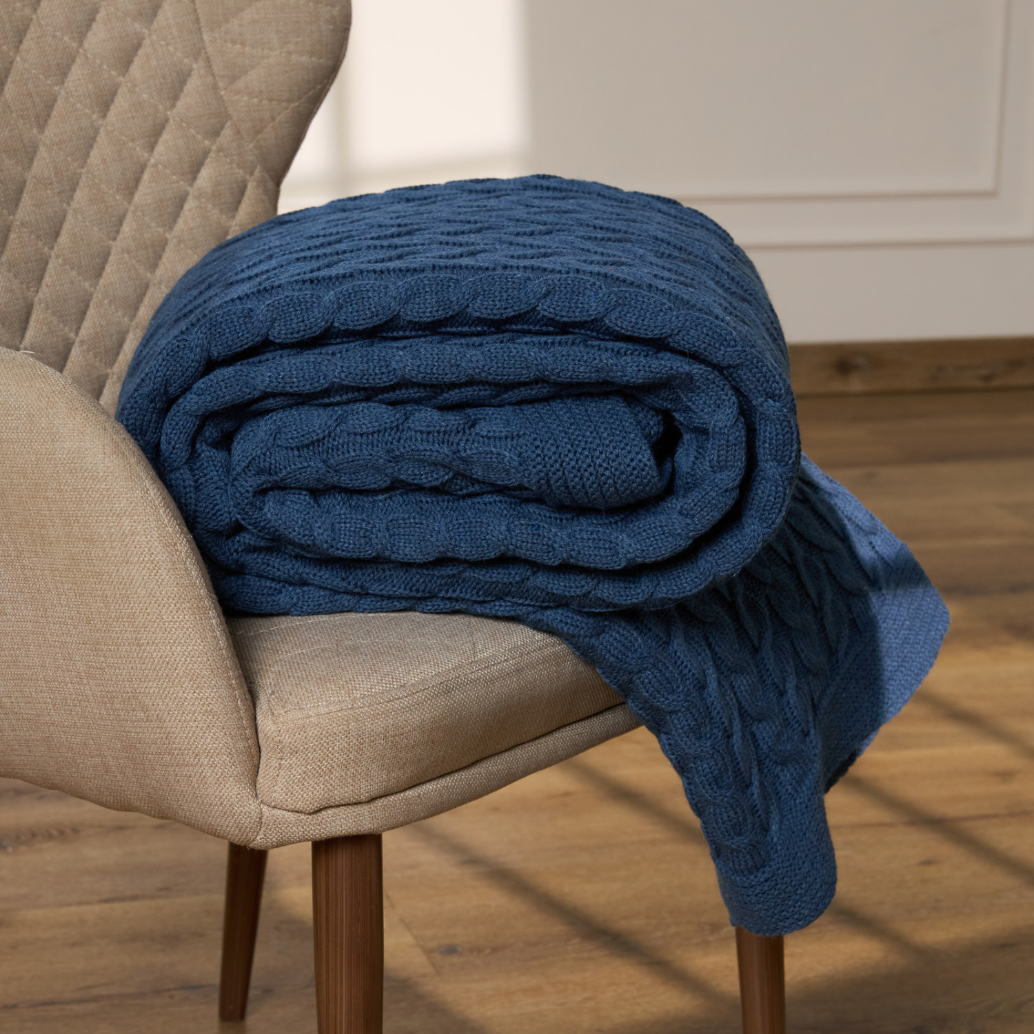 Плед Виллена/Villena, синий - фото № 2