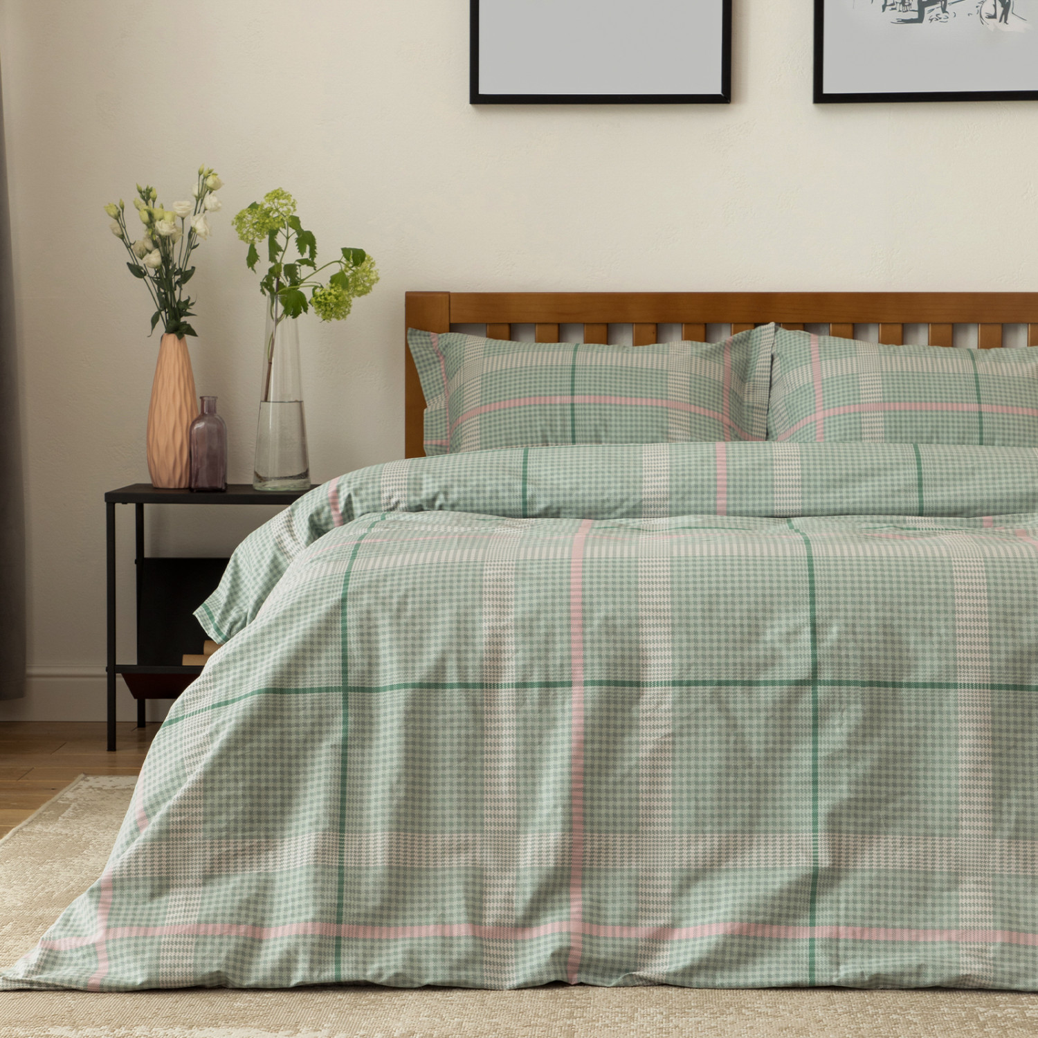 Постельное белье Bonmarito, зеленое - фото № 3