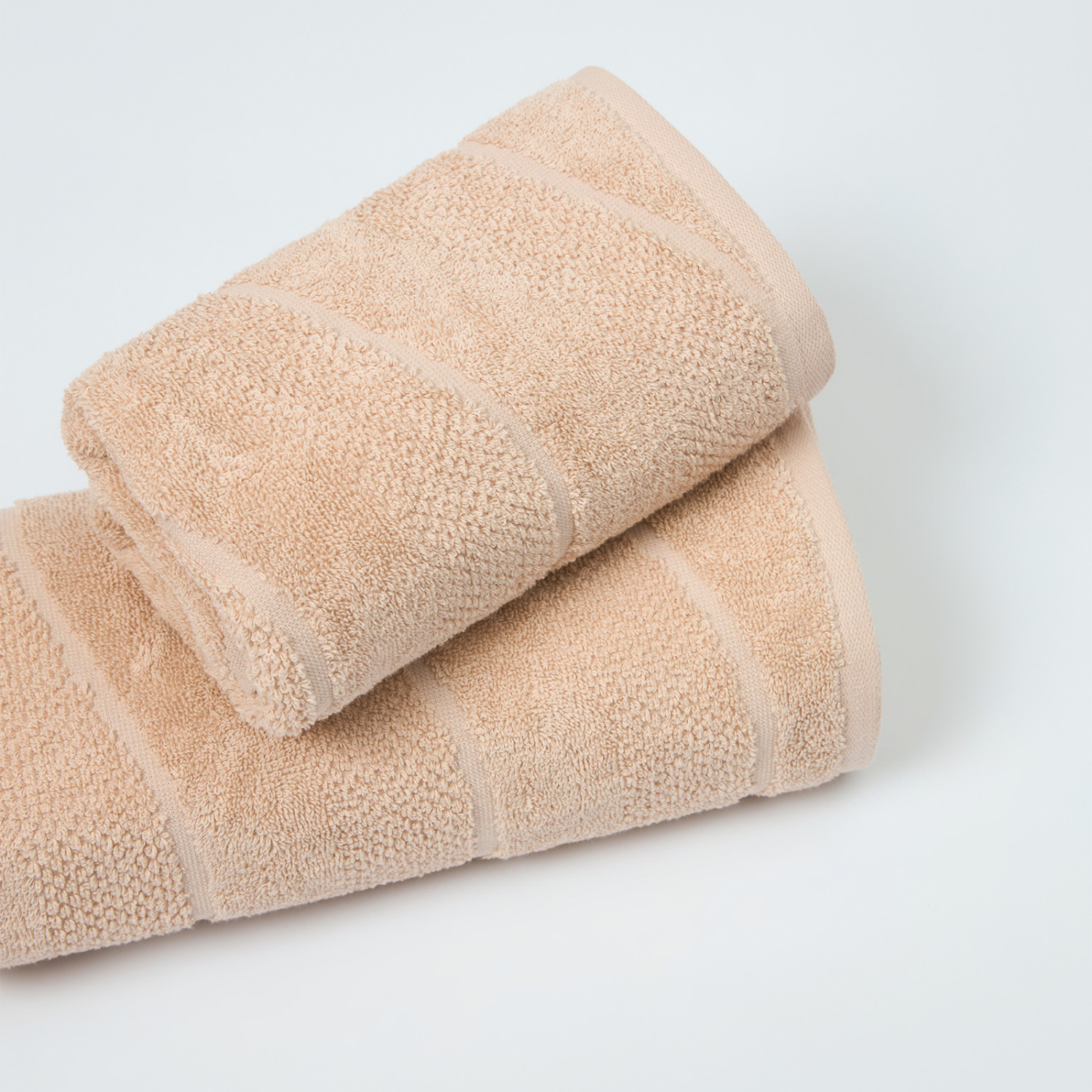 Полотенце махровое Волна/Ondulato, бежевое - фото № 6