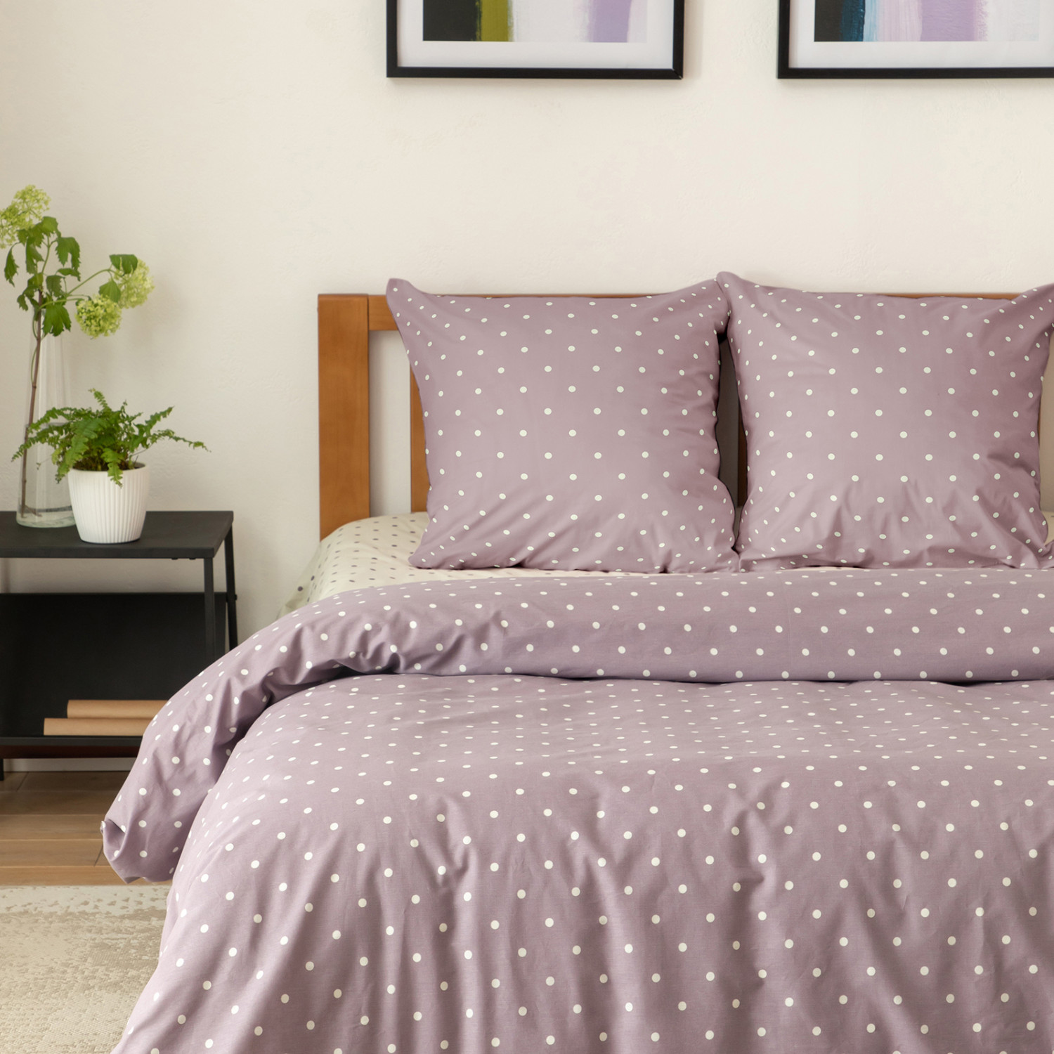 Постельное белье Pois purple I - фото № 6