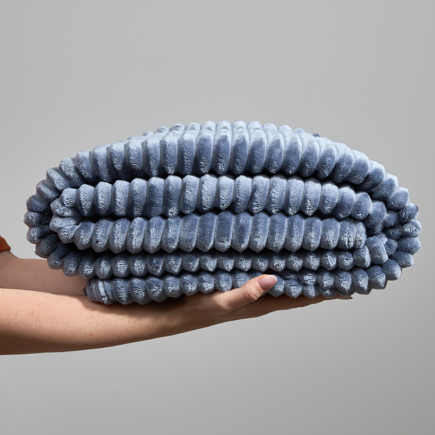 Плед Bessarabia, синий - фото № 7