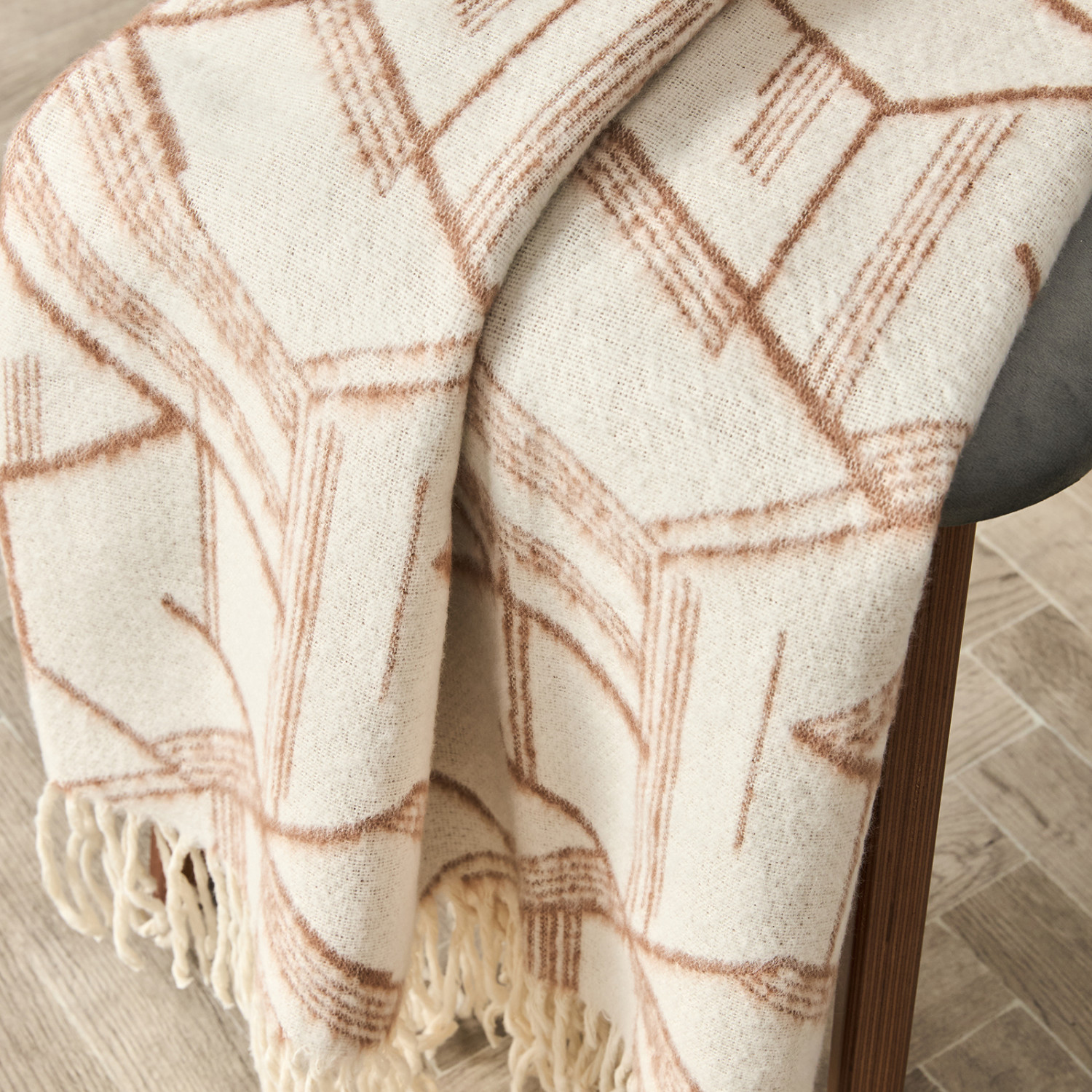 Плед Piera, коричневый - фото № 2