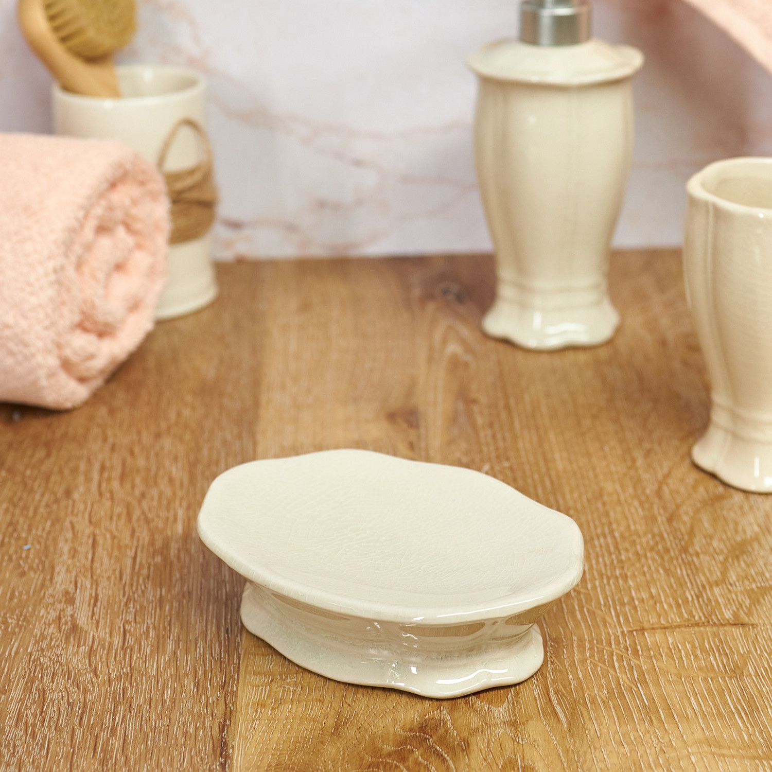 Мыльница Ostellato, бежевая