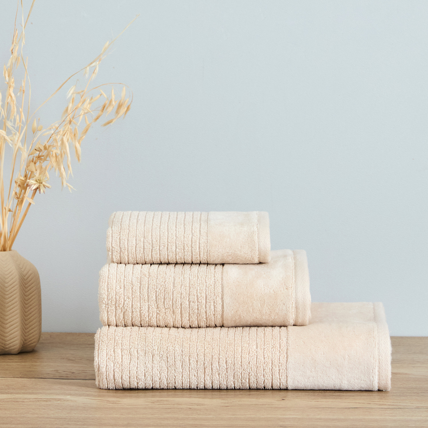 Полотенце махровое Винченца/Vincenza, бежевое I - фото № 8