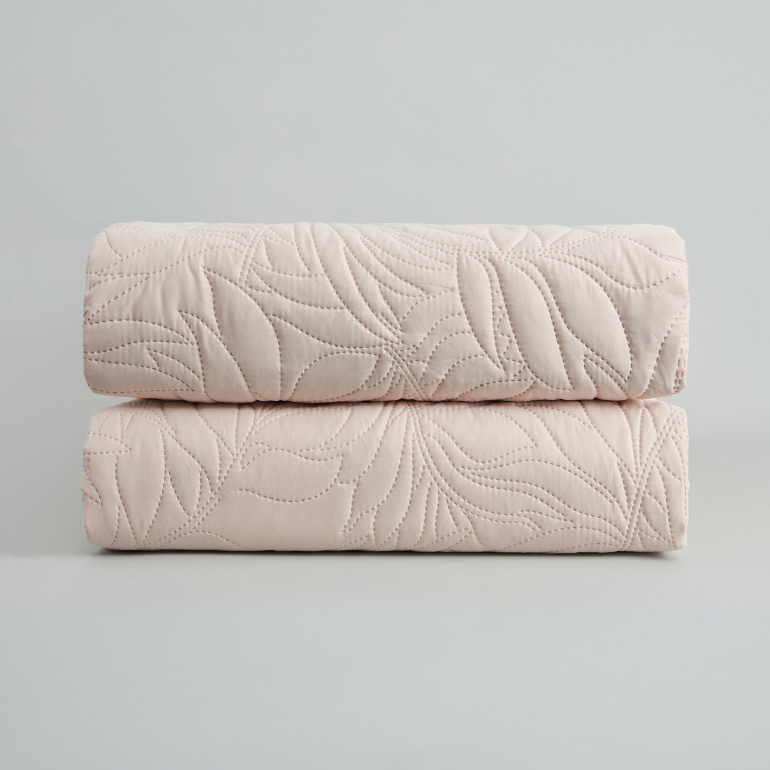 Покрывало Листочки/Fogliare, серо-бежевое - фото № 6