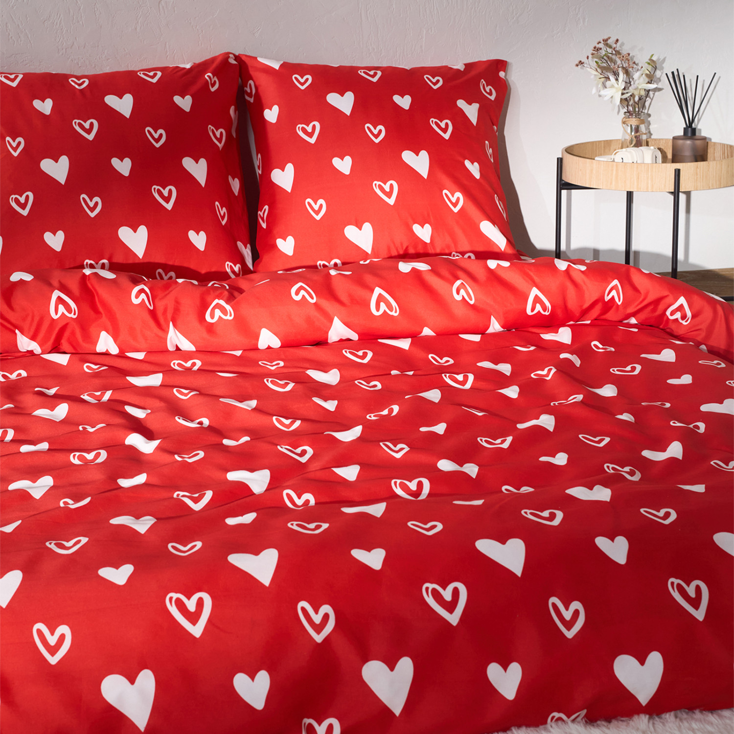 Постельное белье Floox Красное сердце - фото № 2