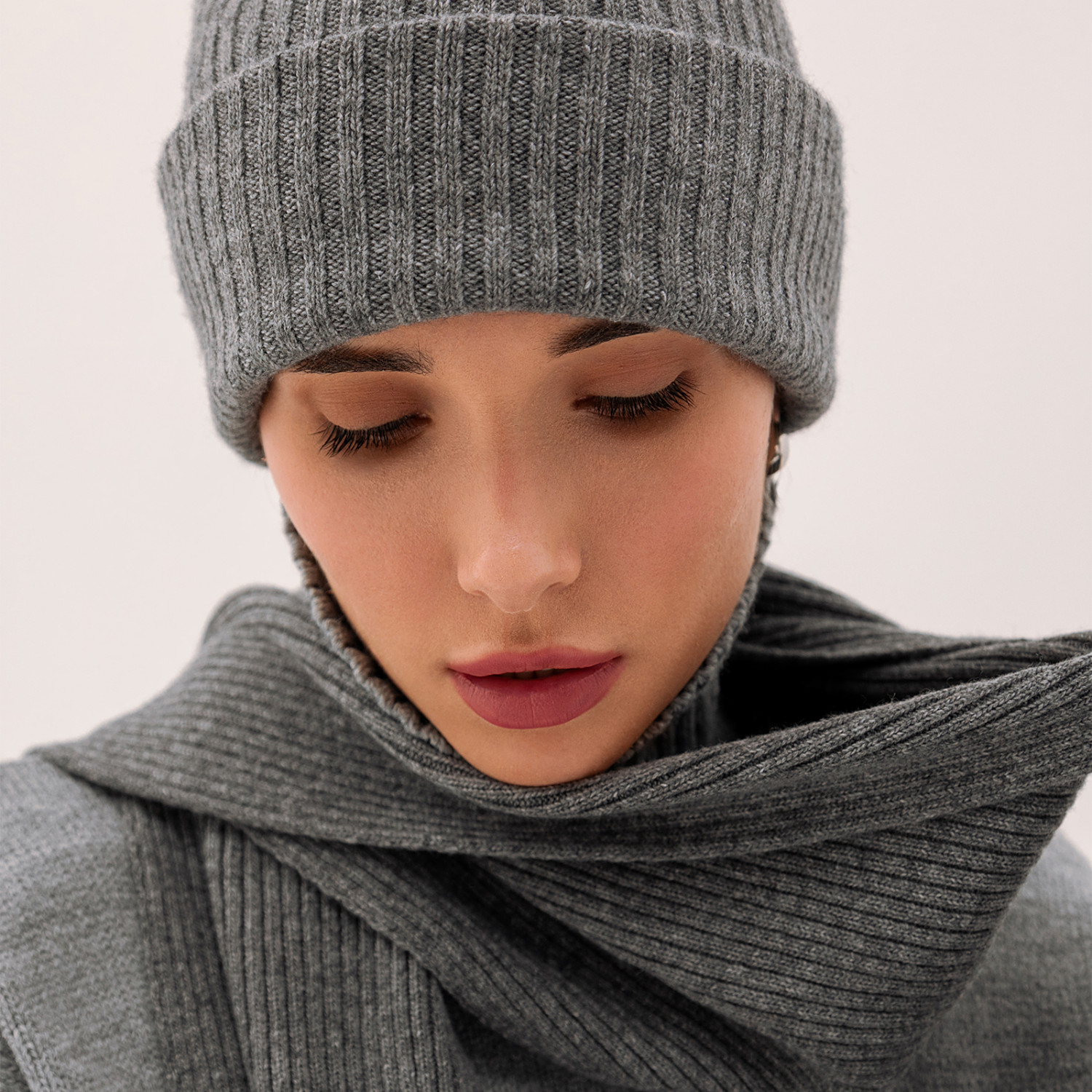 Шарф Монблан/Mont Blanc, серый - фото № 2