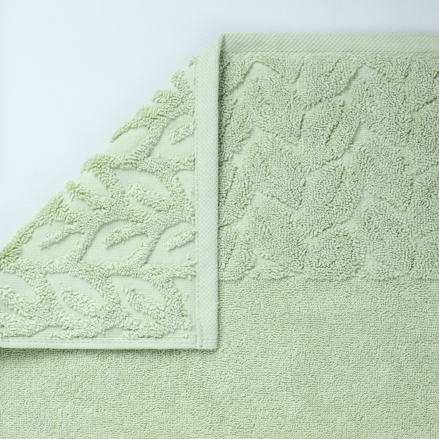 Полотенце махровое Луана/Luana, зеленое - фото № 2