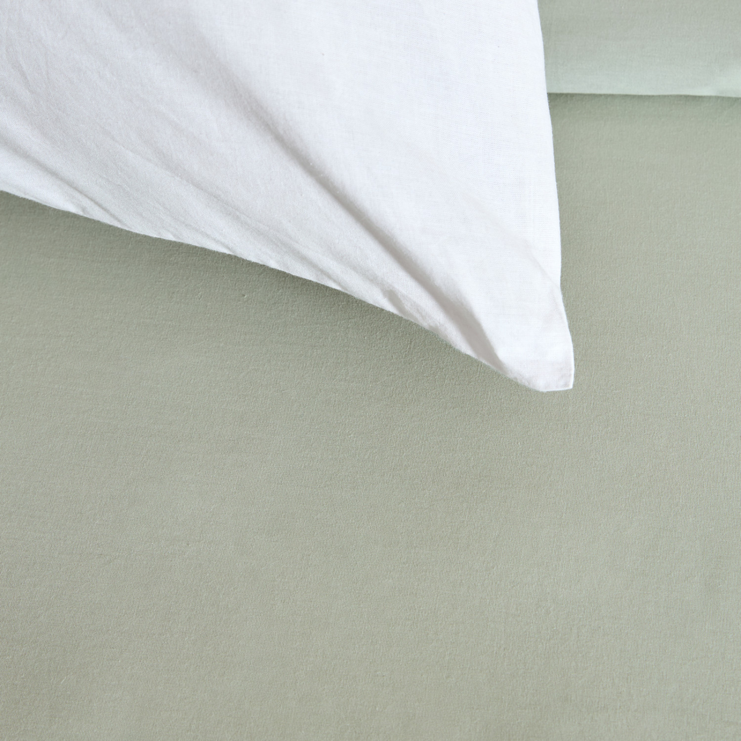 Пододеяльник Light olive, перкаль - фото № 3