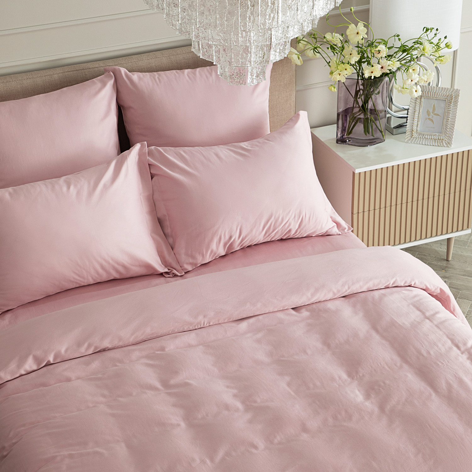 Постельное белье Soft pink, сатин - фото № 8