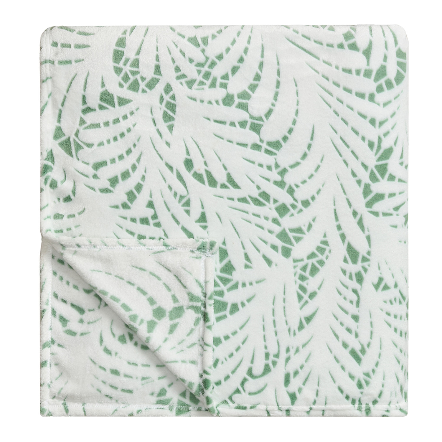 Плед Foliate, зеленый - фото № 7