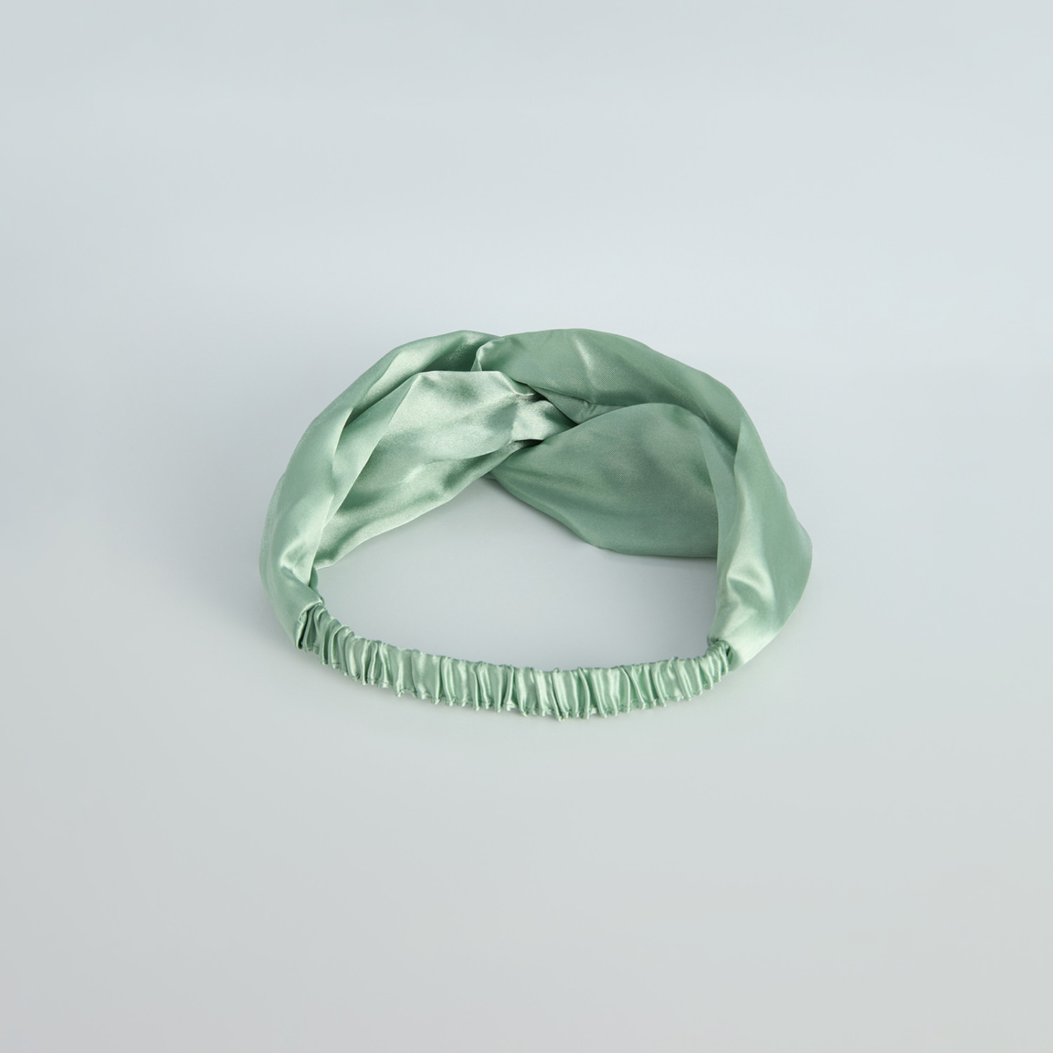 Повязка для волос Зеленая симфония - фото № 2
