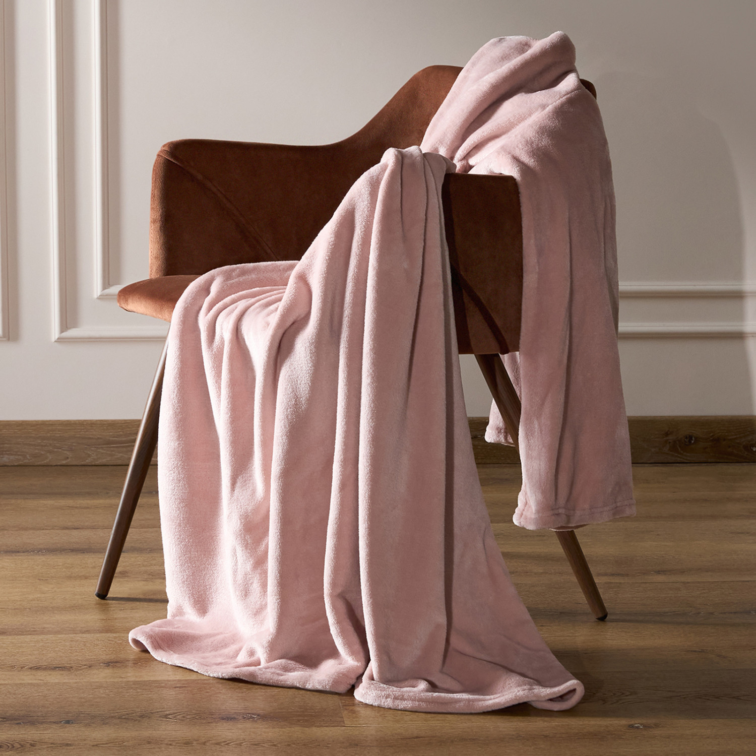 Плед с рукавами Мягкие рукава/Soft sleeves, роза