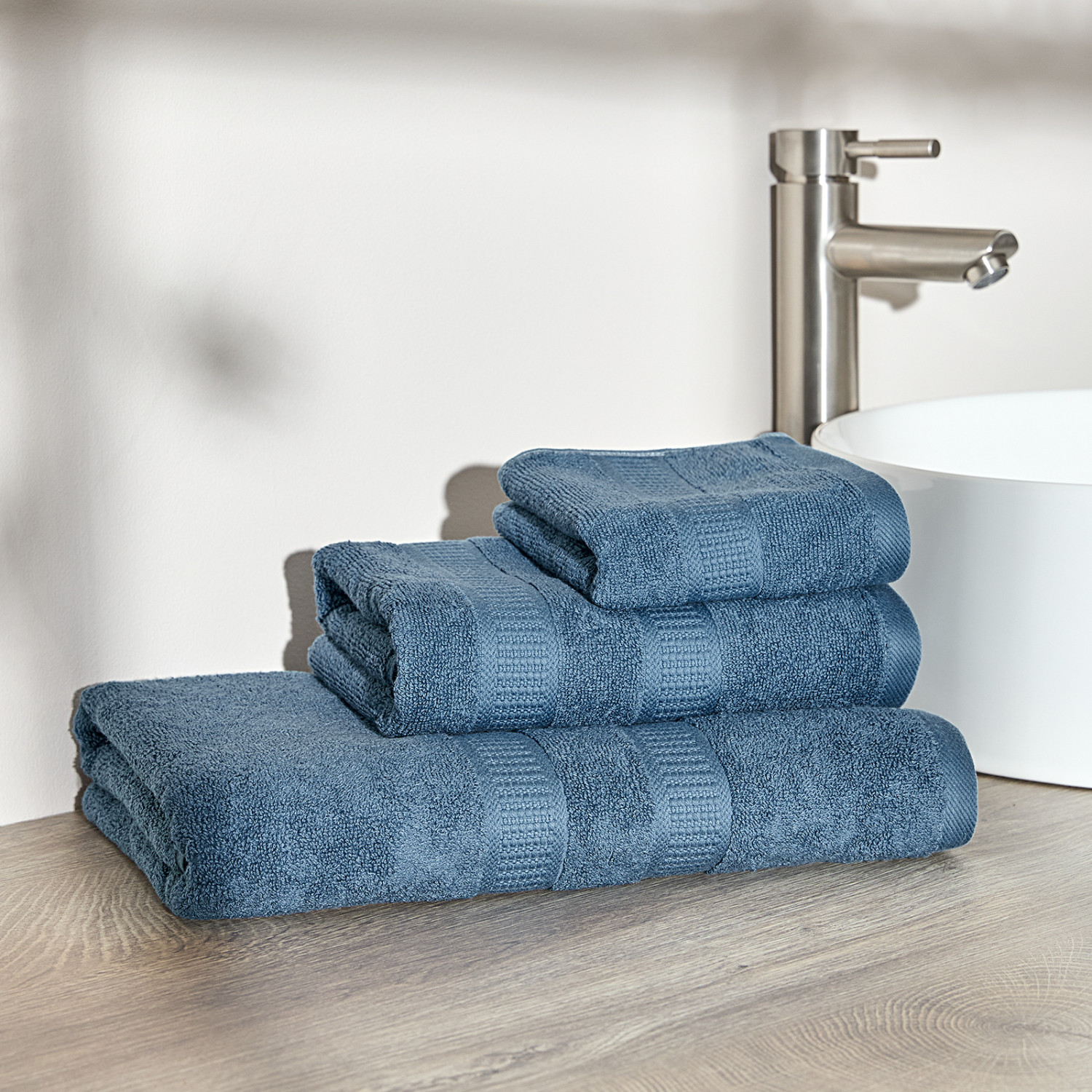 Полотенце махровое Bettino, синее - фото № 7