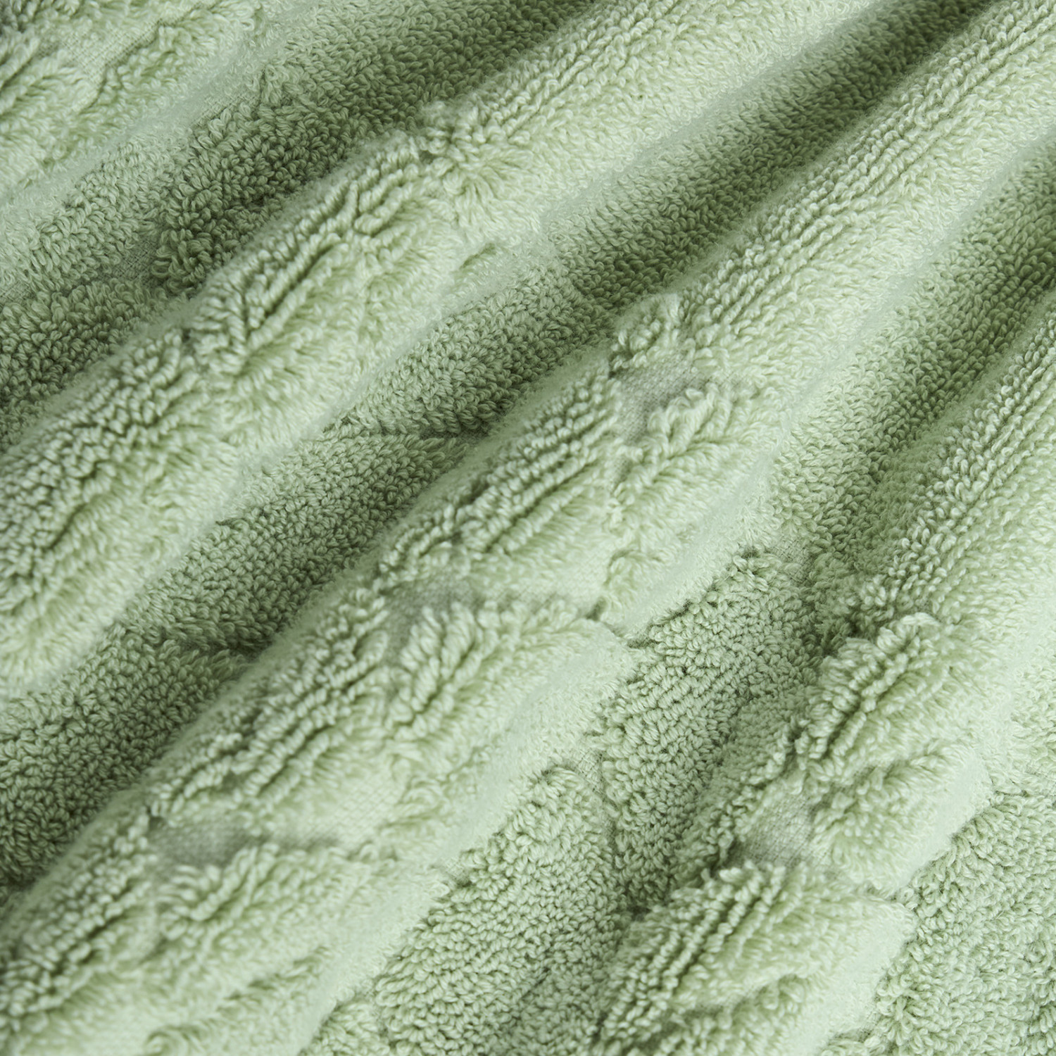 Полотенце махровое Луана/Luana, зеленое - фото № 3