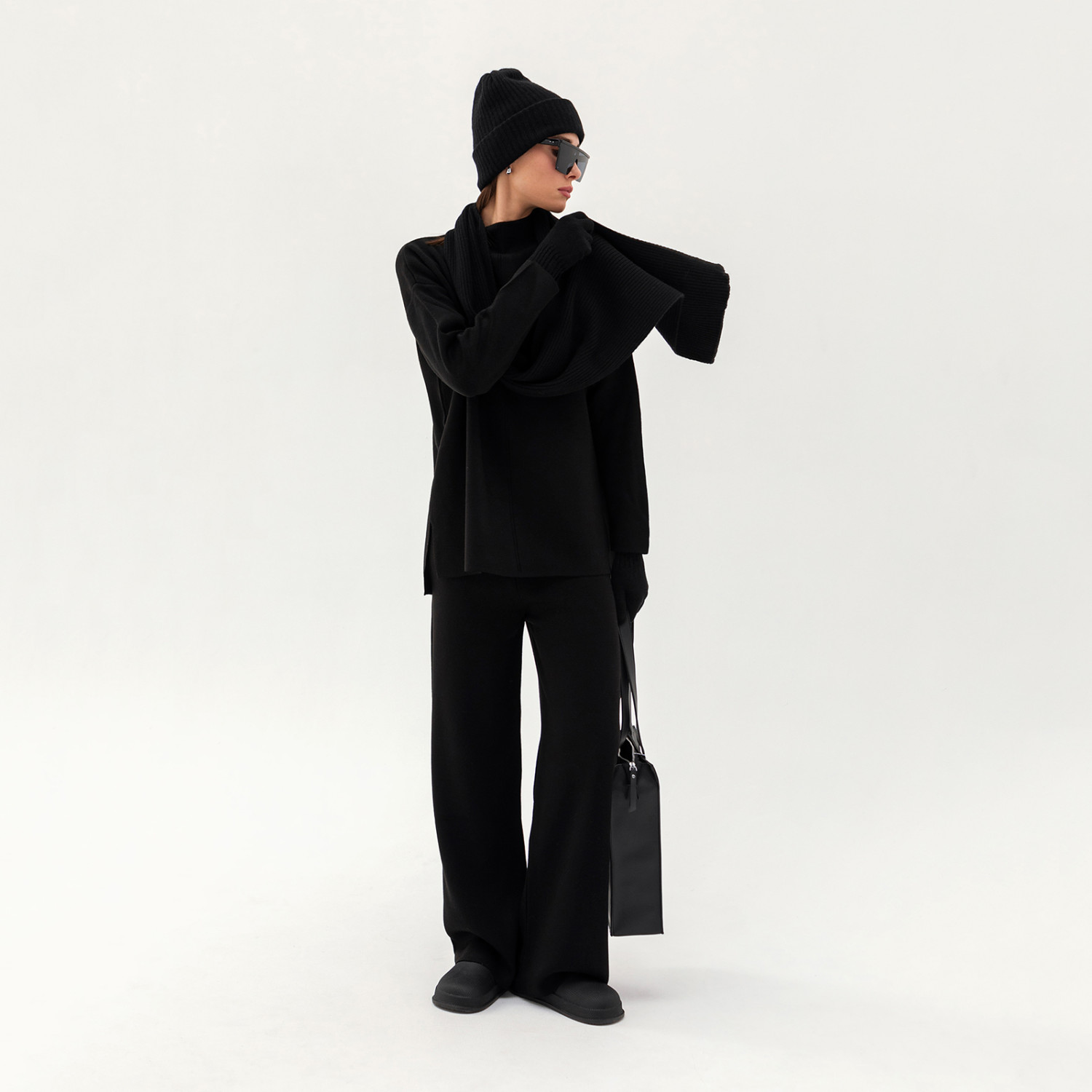 Шарф Mont blanc, черный - фото № 2