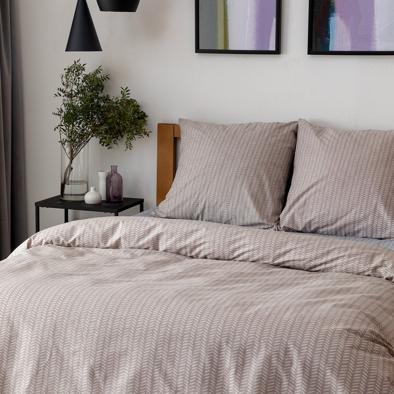 Постельное белье Gustavo, бежевое - фото № 10