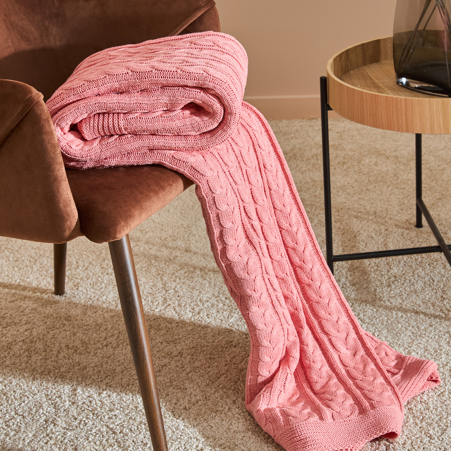 Плед Ituero, розовый - фото № 3