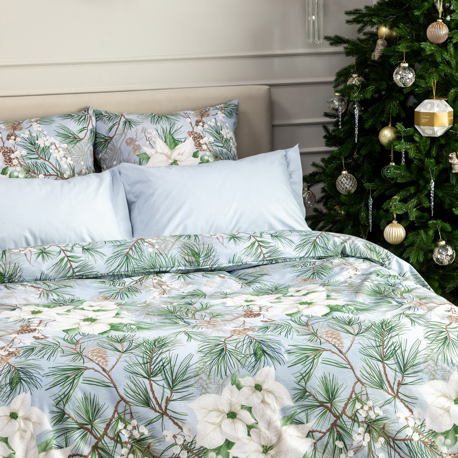 Постельное белье Дерево/Albero di Natale - фото № 3