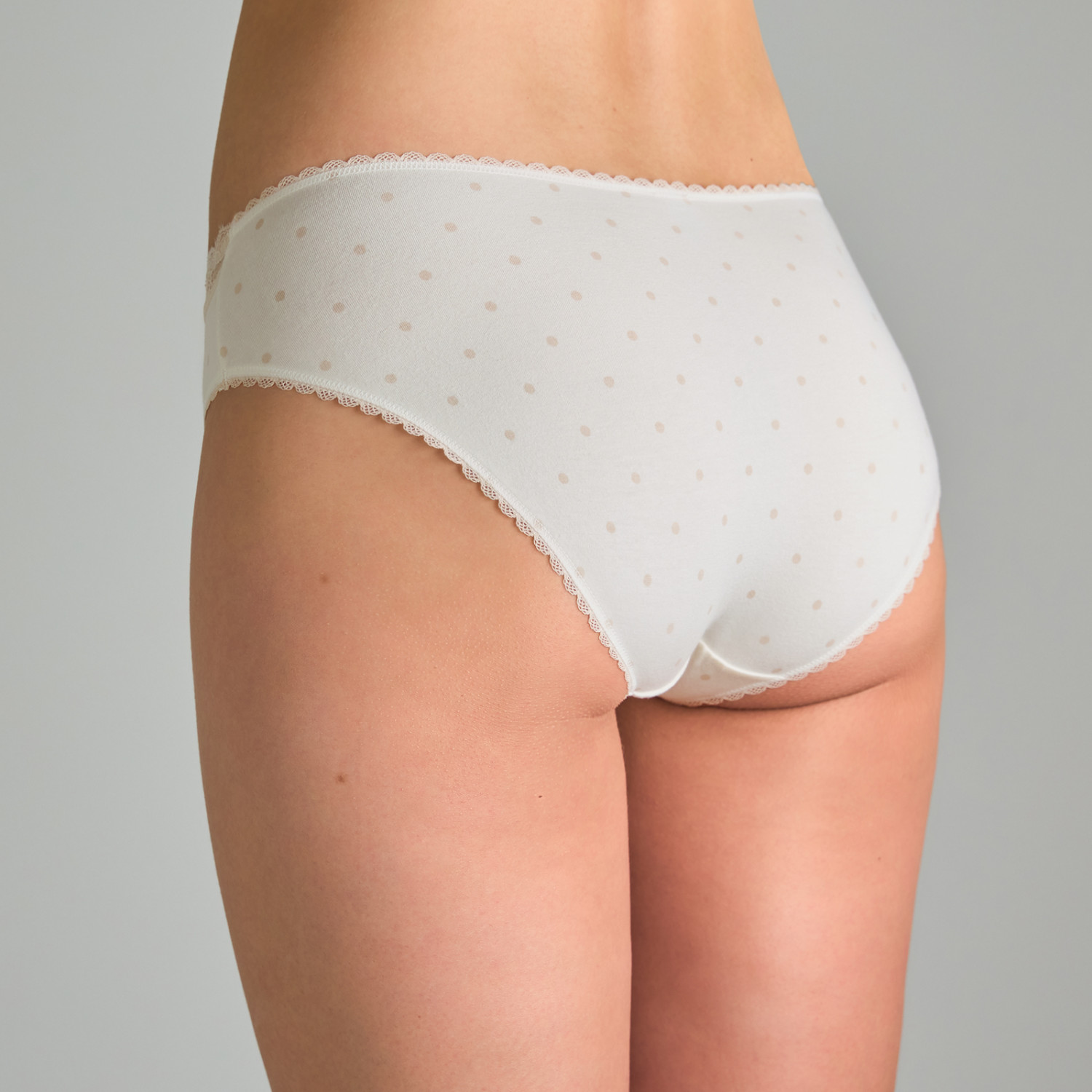 Набор трусов Slip, бежевый/белый - фото № 4