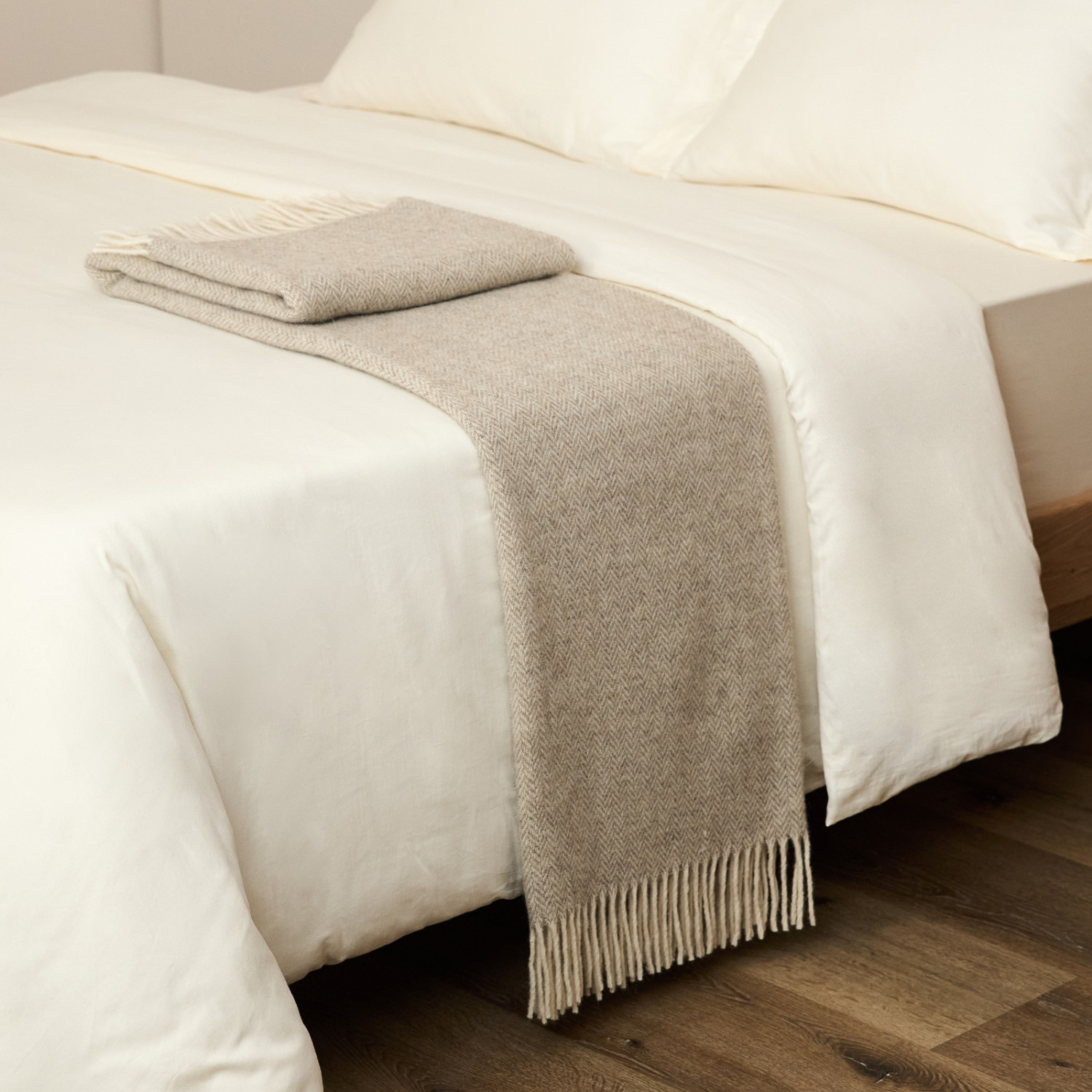 Плед Treccia, бежевый - фото № 2