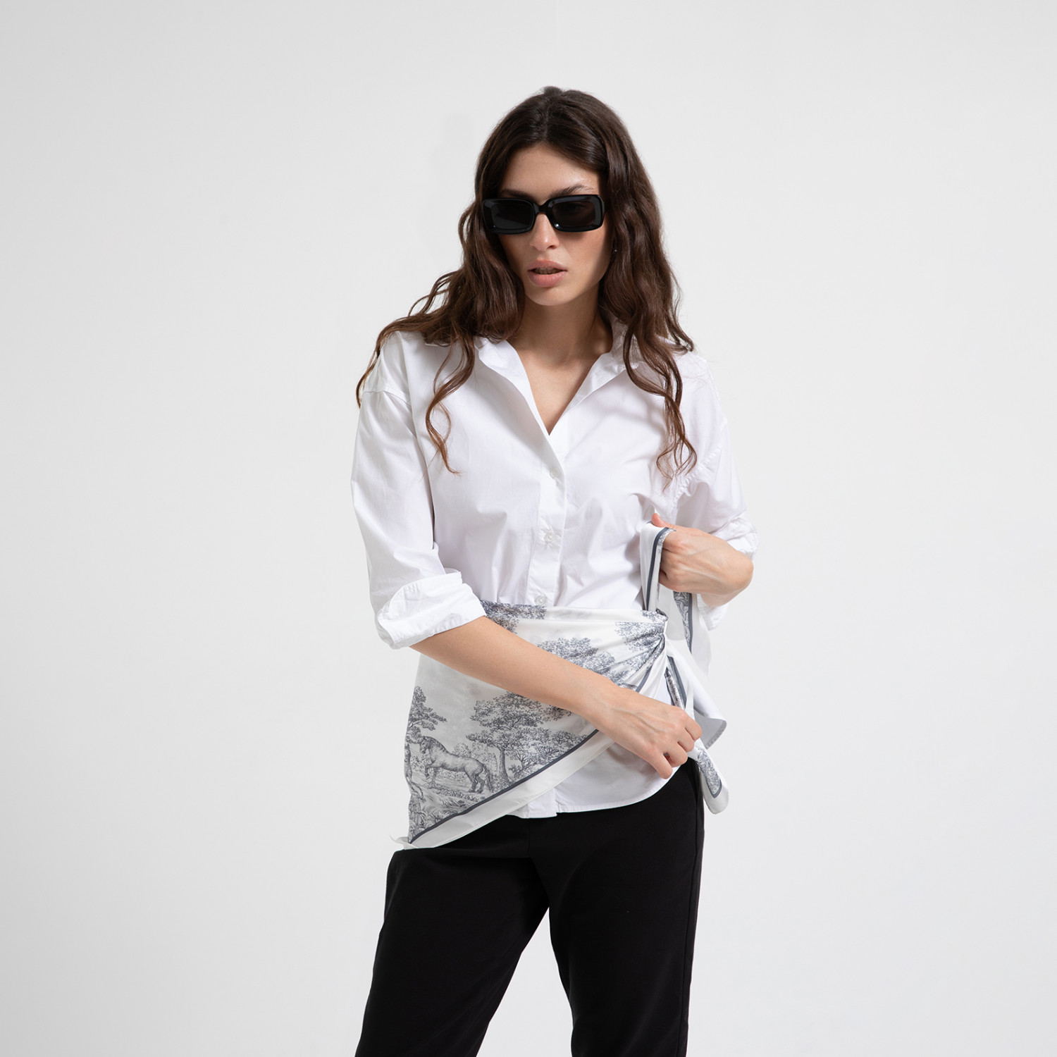 Платок шейный Horses - фото № 4