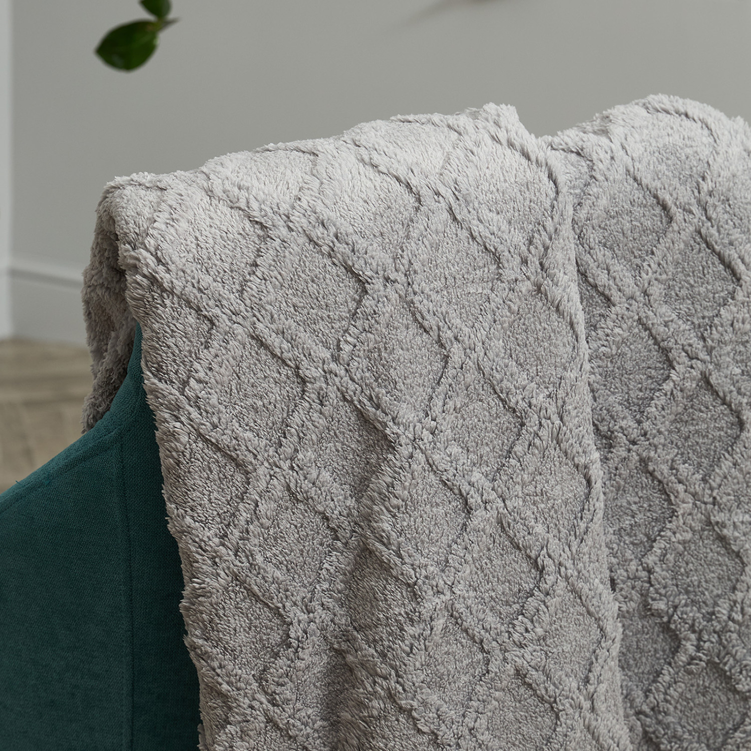 Плед Cesare, серый - фото № 2