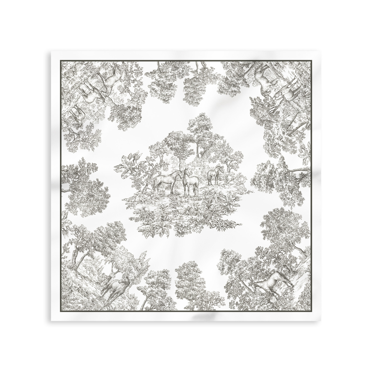 Платок шейный Лошадки/Horses - фото № 6