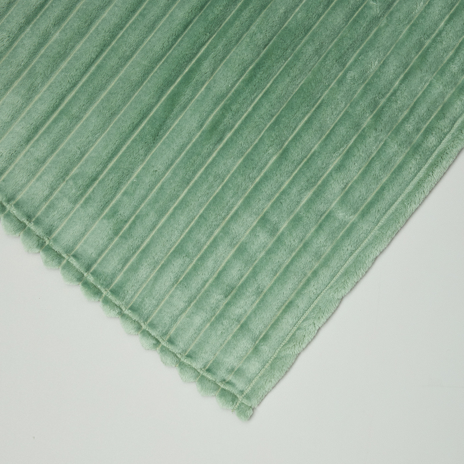 Плед Мягкая полоска/Soft strip, нефрит - фото № 5