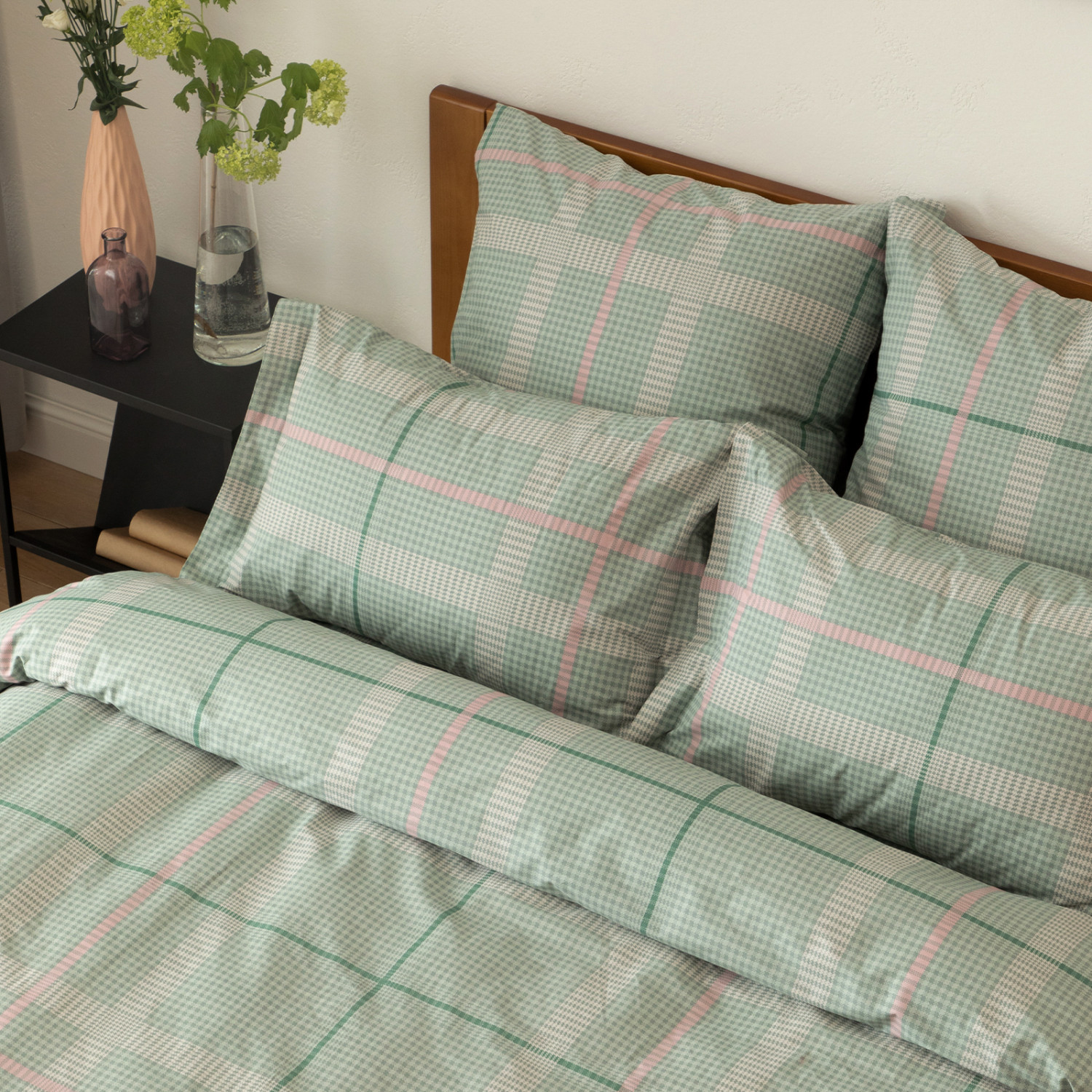 Постельное белье Bonmarito, зеленое - фото № 8