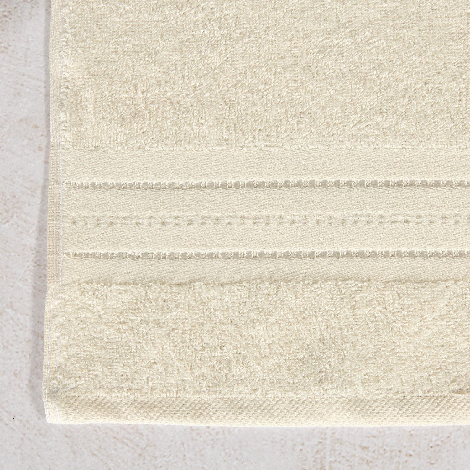 Полотенце махровое Basena, молочное - фото № 2