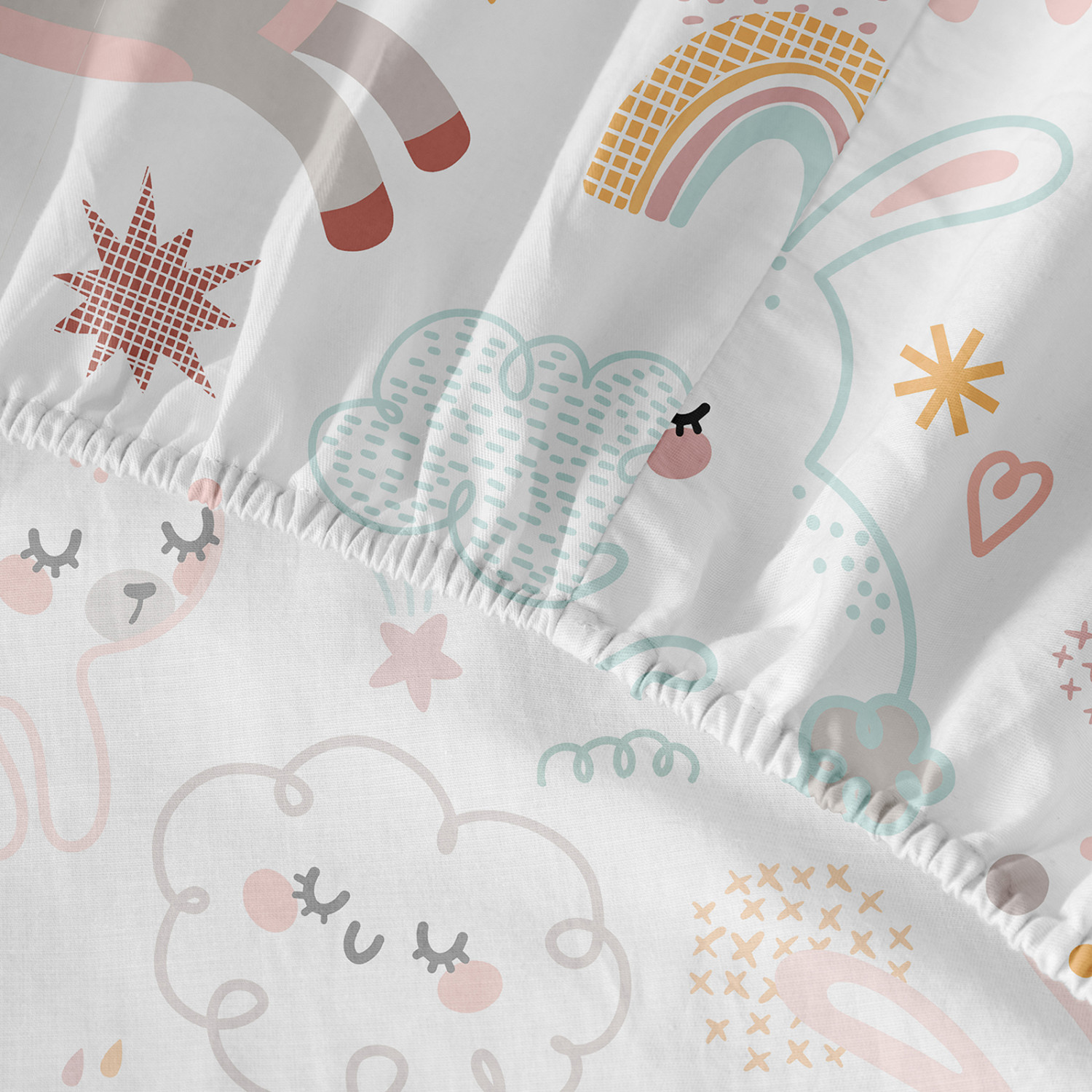 Простыня на резинке Волшебные друзья/Magic friends - фото № 3