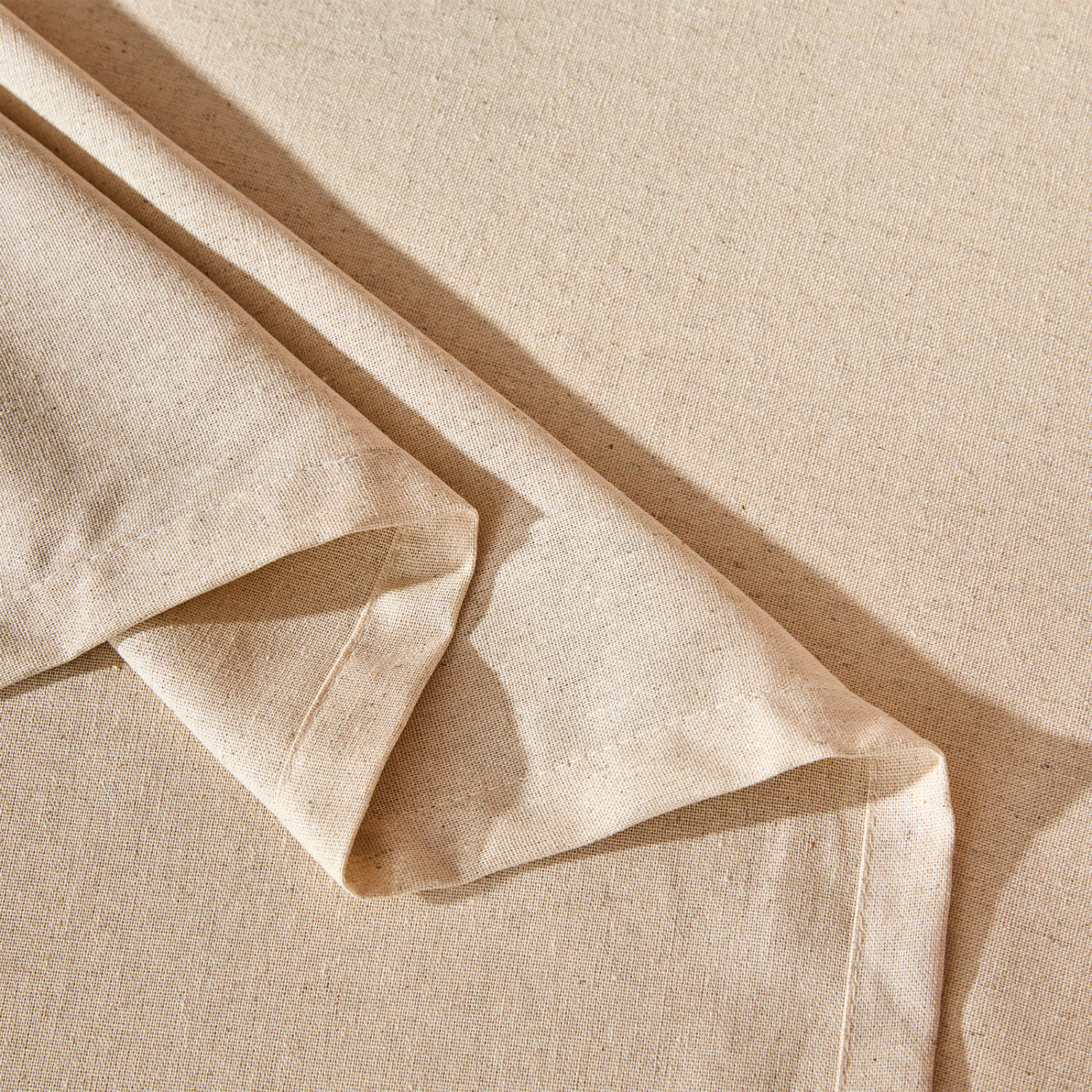 Скатерть ЭКО/ECO, бежевая - фото № 4