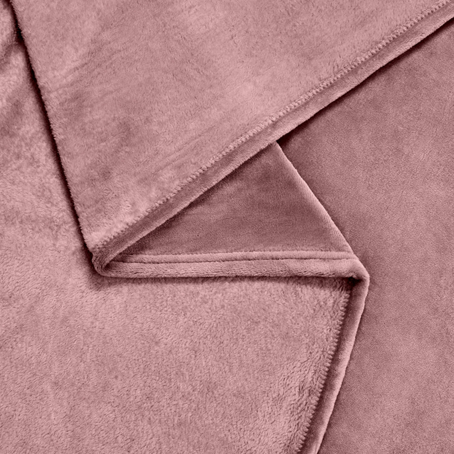 Плед Supersoft, дымчато-розовый - фото № 4