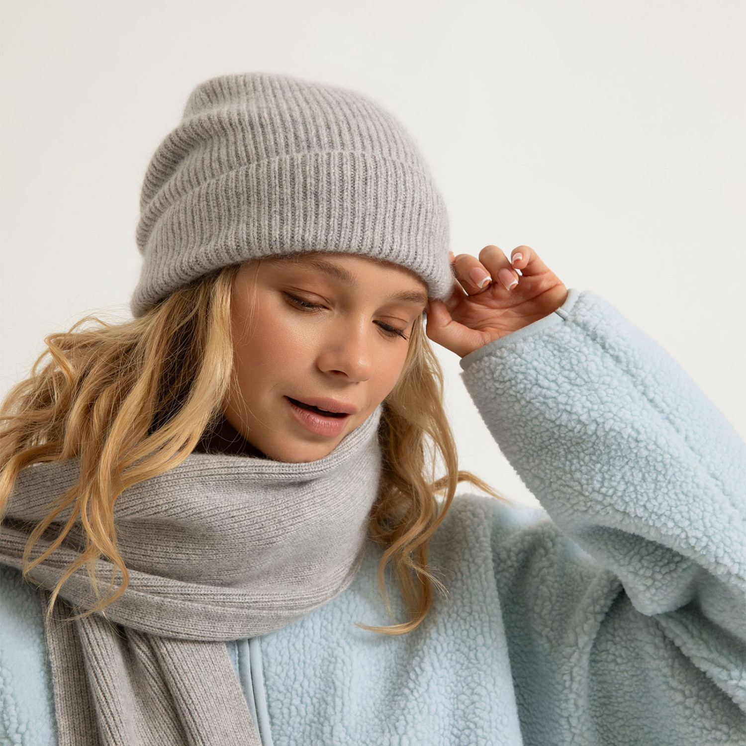 Шарф Skiers, серебро - фото № 3