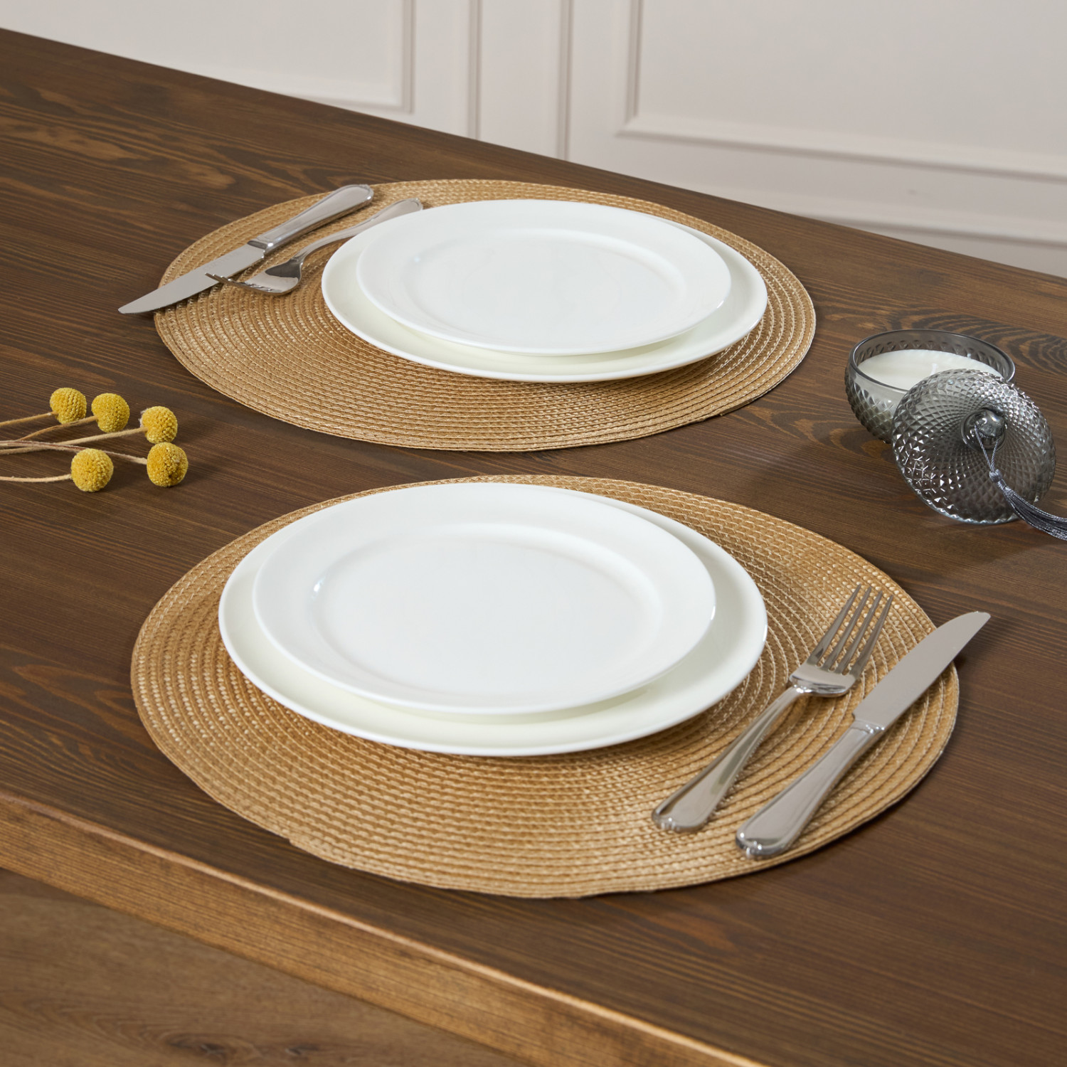 Набор плейсматов Лучера/Lucera, золото - фото № 5