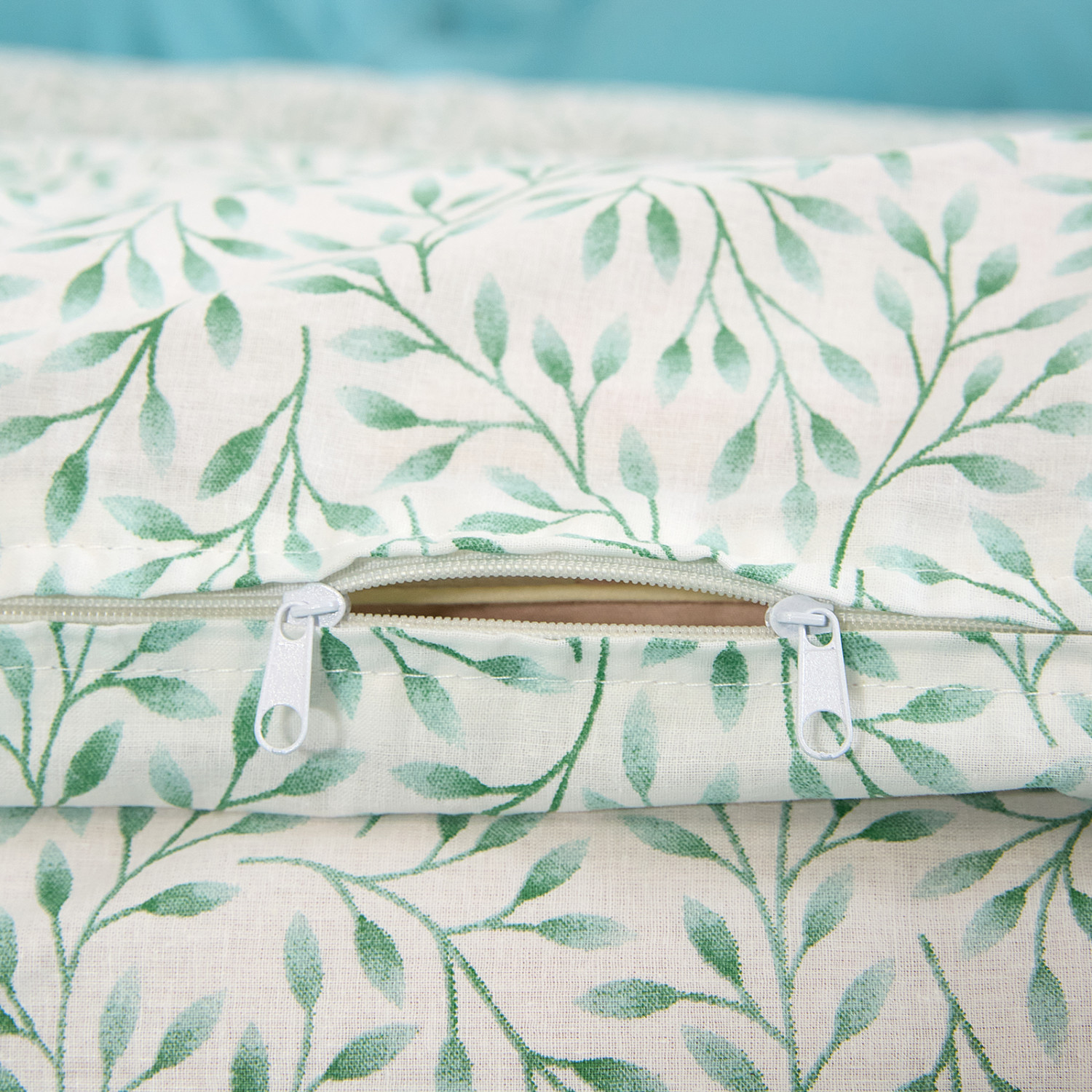 Пододеяльник Foglio, зеленый - фото № 5